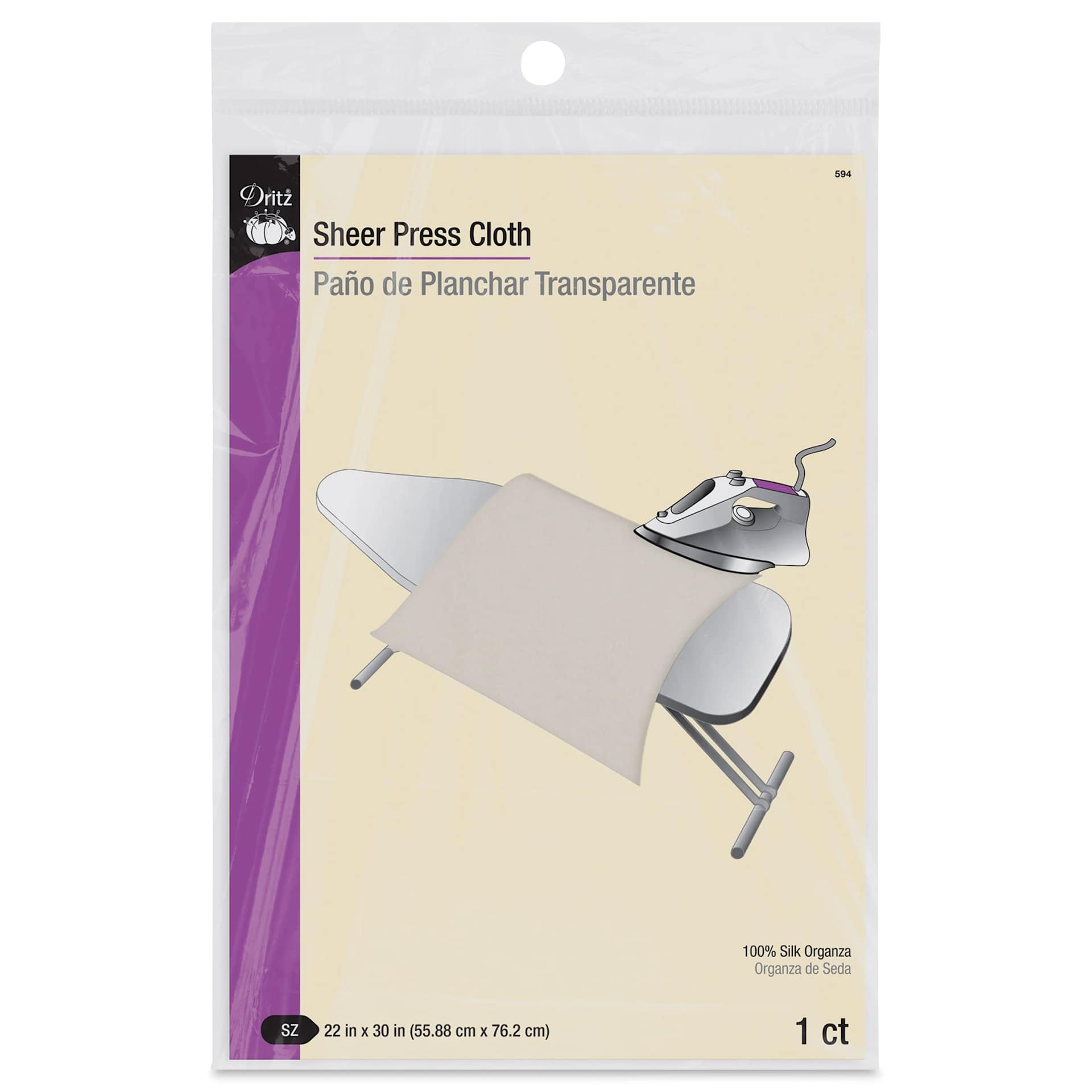 Dritz Sheer Press Cloth front of packaging