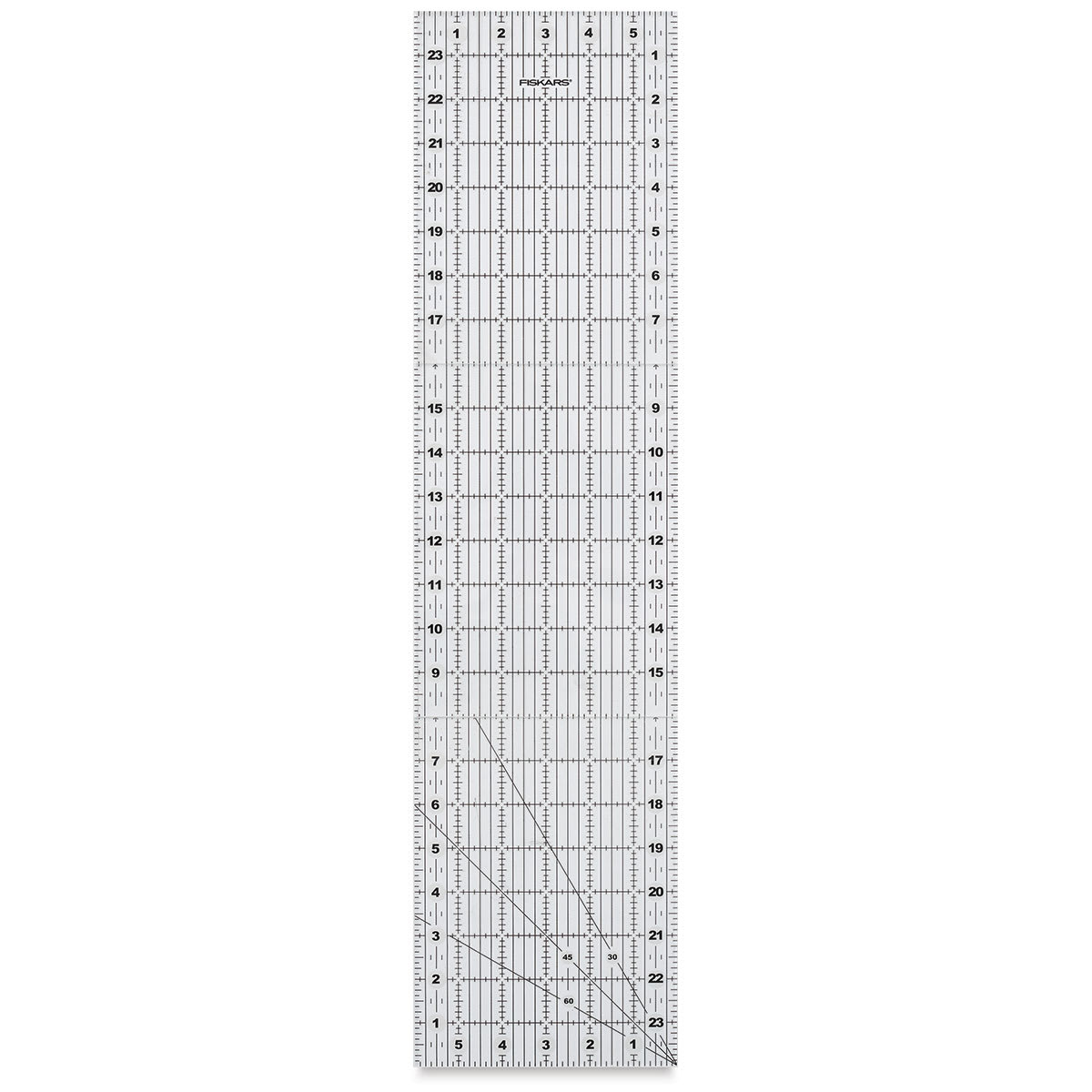 Fiskars Folding Acrylic Ruler - shown extended and upright