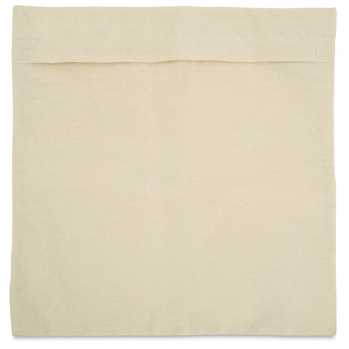 Natural Cotton Pillow Covers - Back of 16" Square Cover
