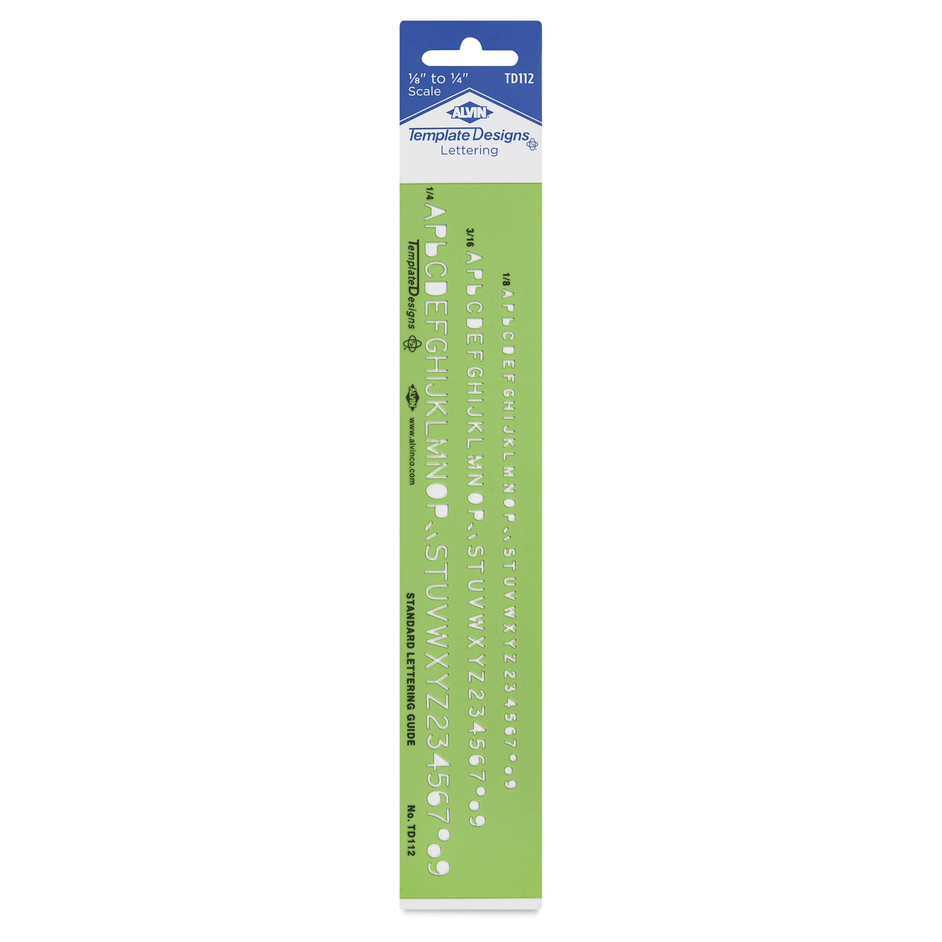 Alvin Lettering Guide - Standard, front of package