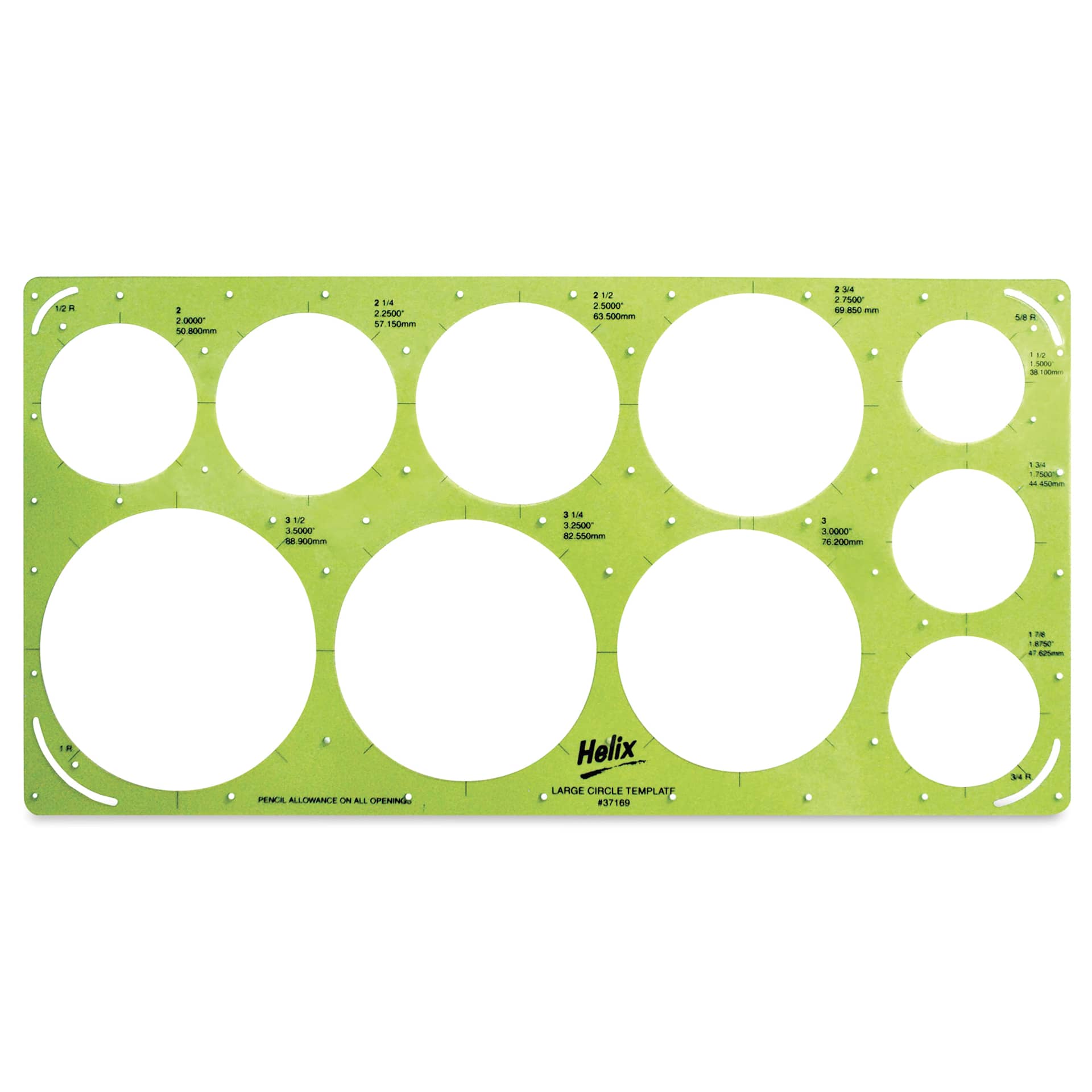 Helix Circle Template - Large Circles, out of packaging