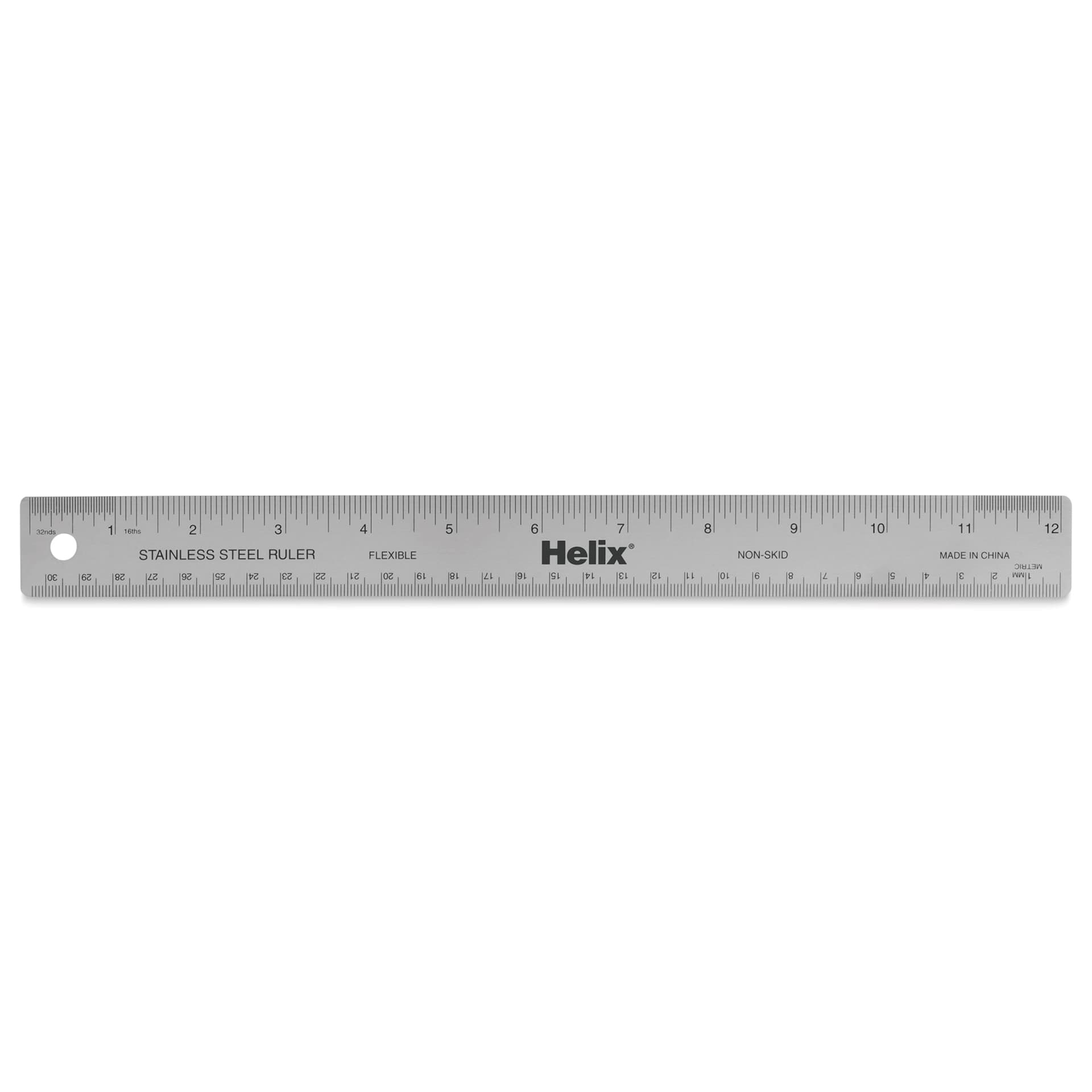 Helix Flexible Stainless Steel Ruler - 12"