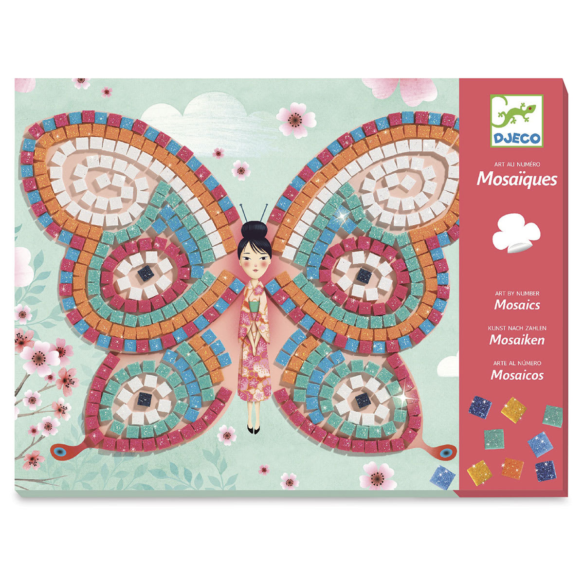 Djeco Mosaics Kit - Butterflies - front of packaging