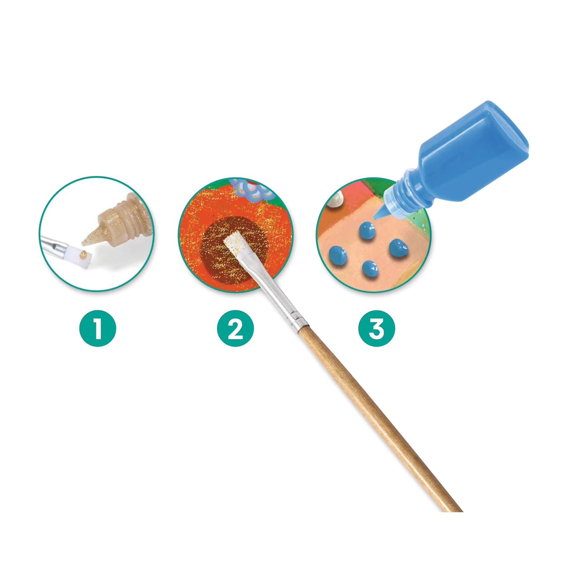 Djeco 3D Painting Activity Kit - steps