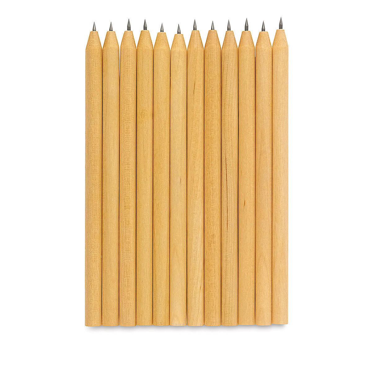 Scratch-Art Scratch-Etch Stylus - Components of package of 12 pieces in a row and shown upright