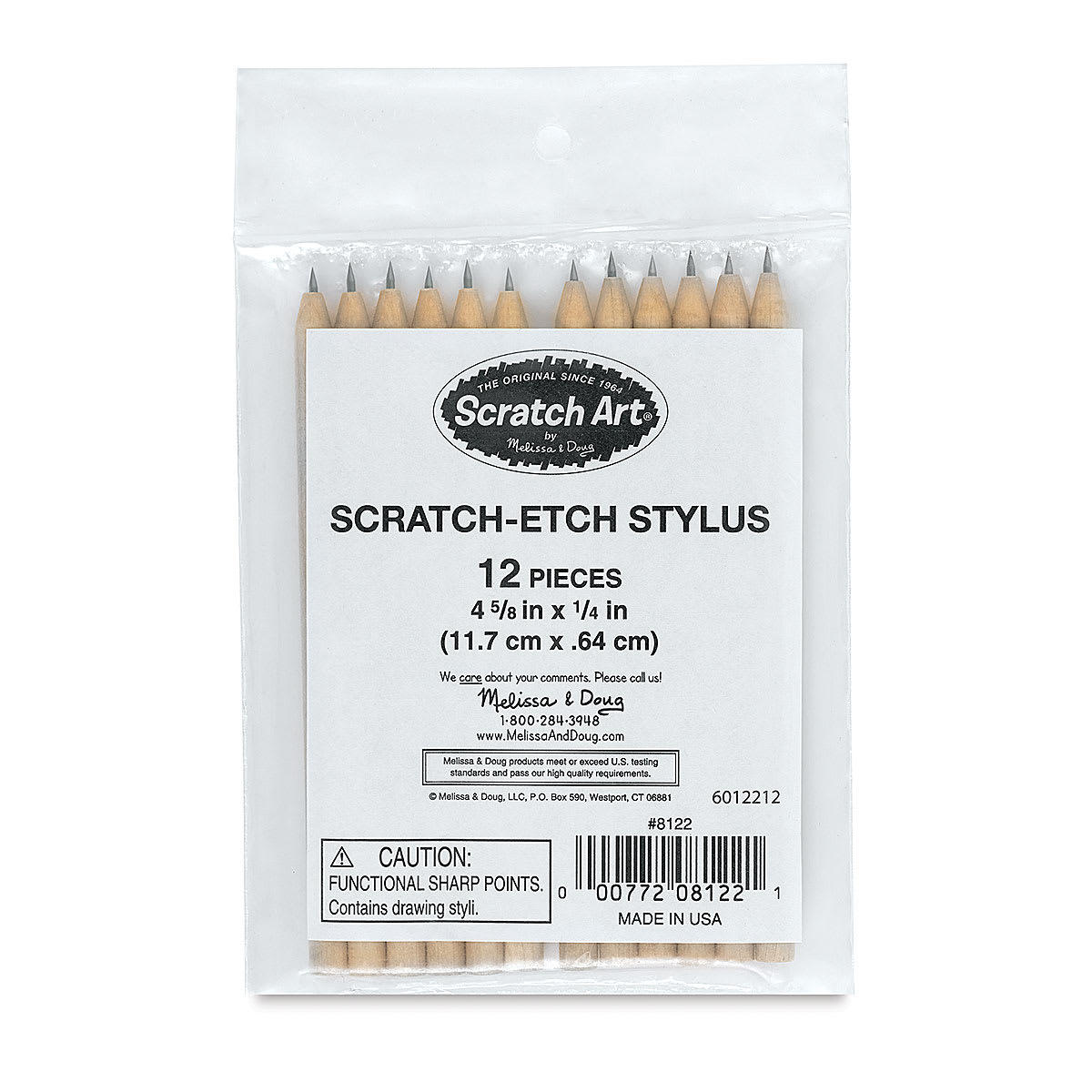 Scratch-Art Scratch-Etch Stylus - Front of package showing label