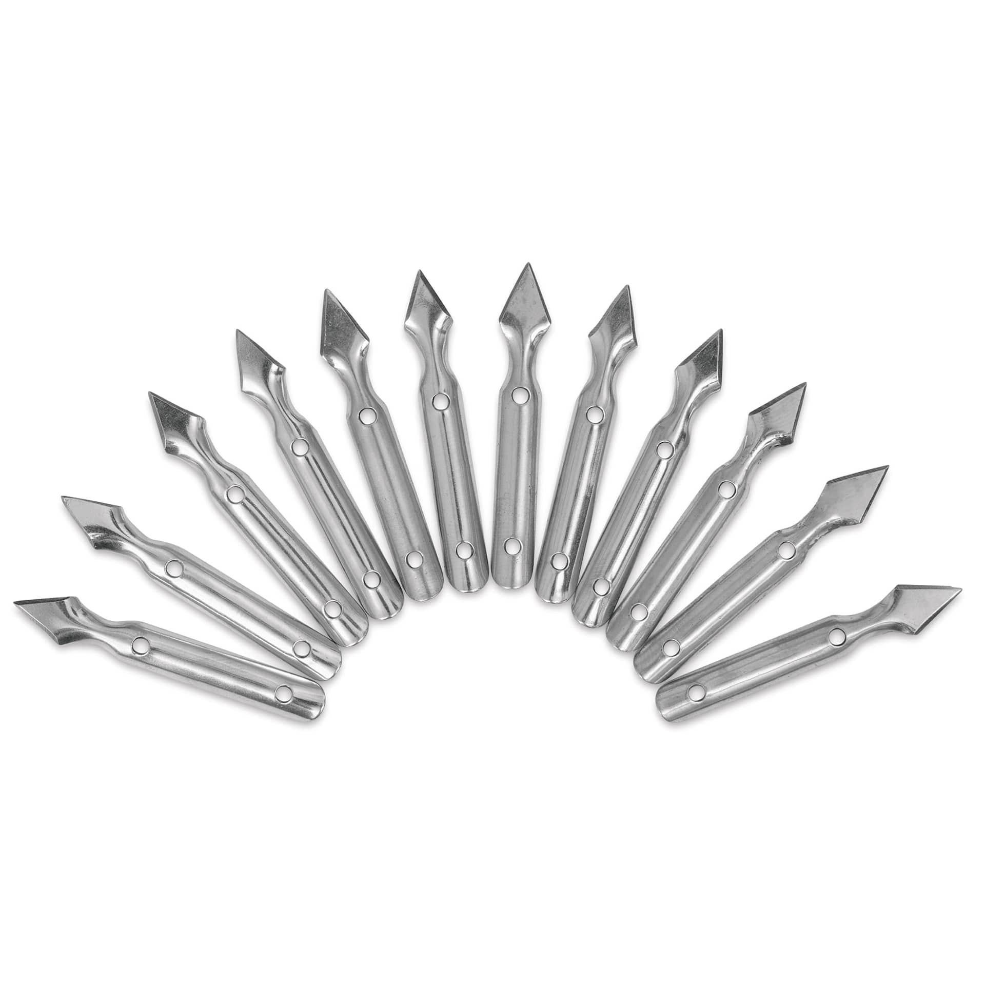 Inovart Skratch N' Sketch Scratch Knives - Pointed, Pkg of 12, fanned out