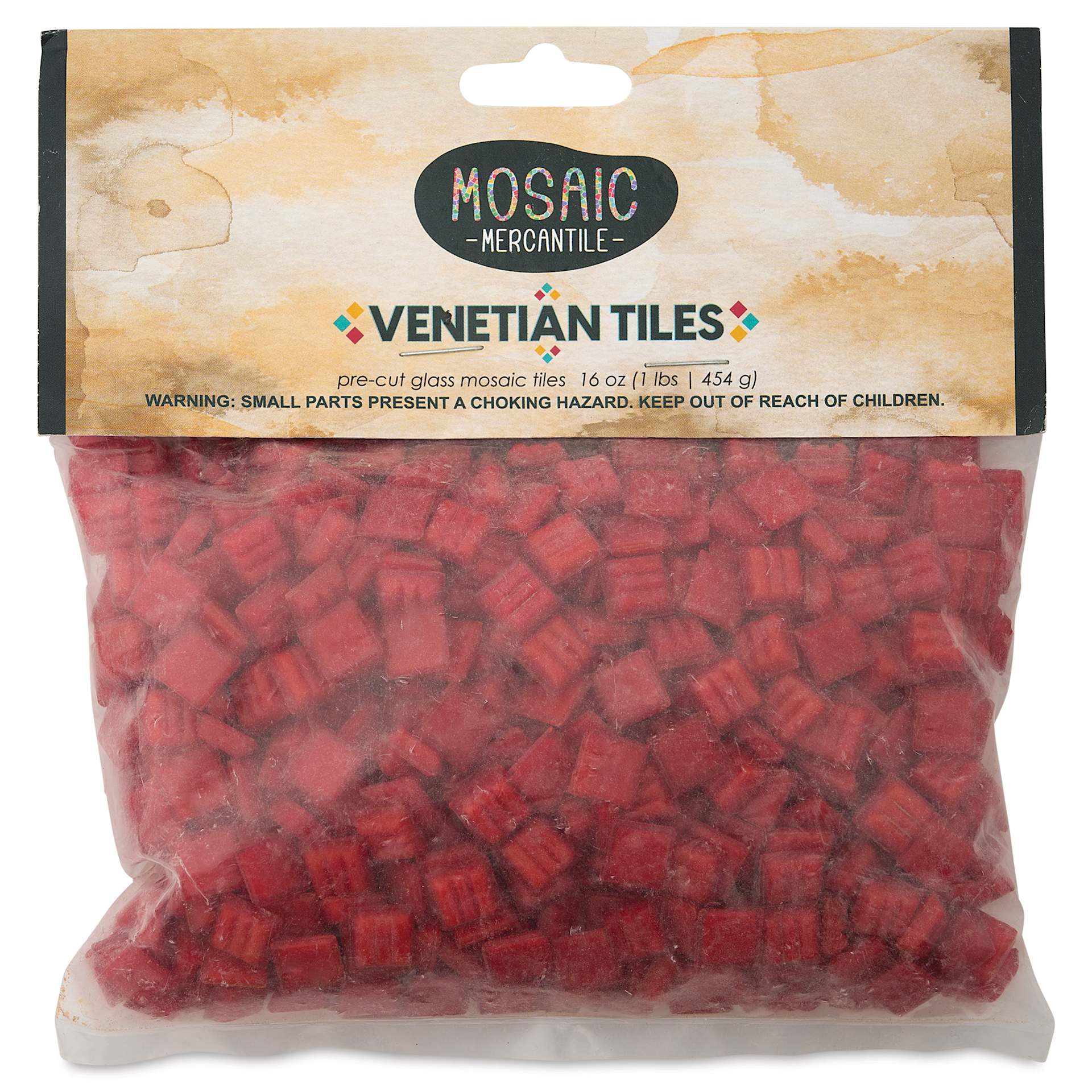 Mosaic Mercantile Venetian Tiles - Tomato, 3/8", 16 oz front of packaging