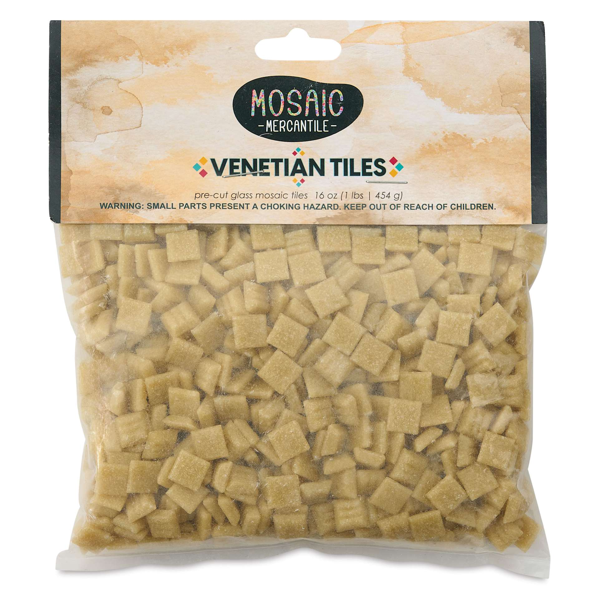 Mosaic Mercantile Venetian Tiles - Sand, 3/8", 16 oz front of packaging