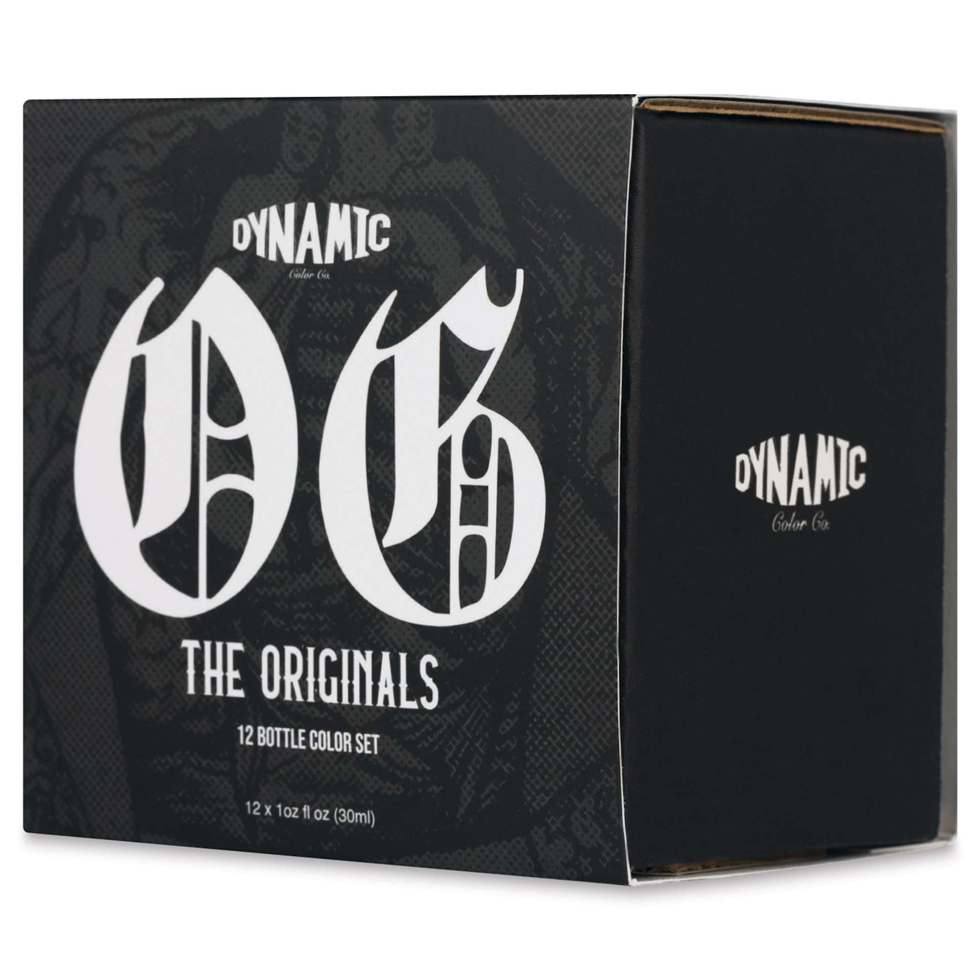 Dynamic Color Tattoo Ink - Set of 12, OG Set, 1 oz bottles, packaging