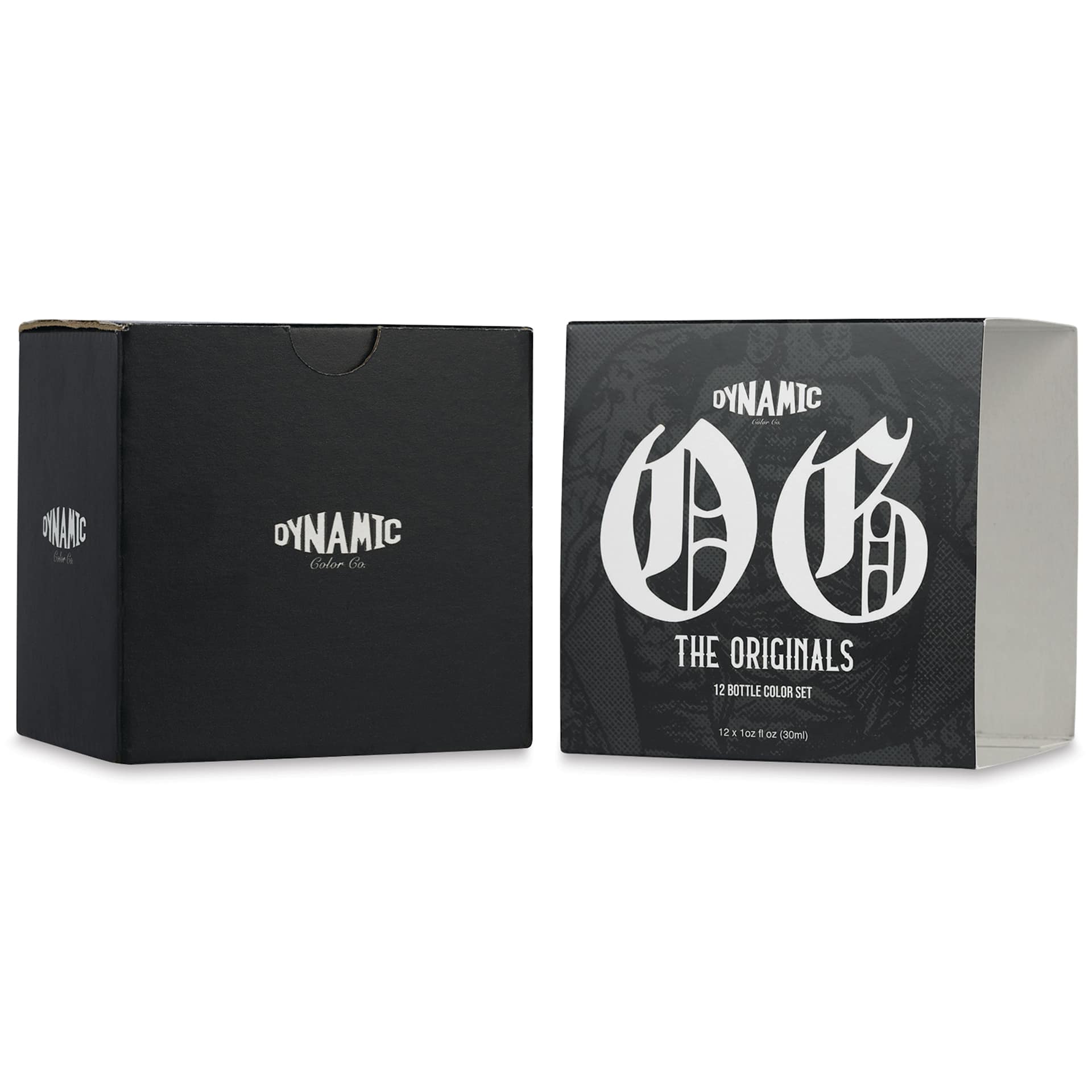 Dynamic Color Tattoo Ink - Set of 12, OG Set, 1 oz bottles, packaging with sleeve removed