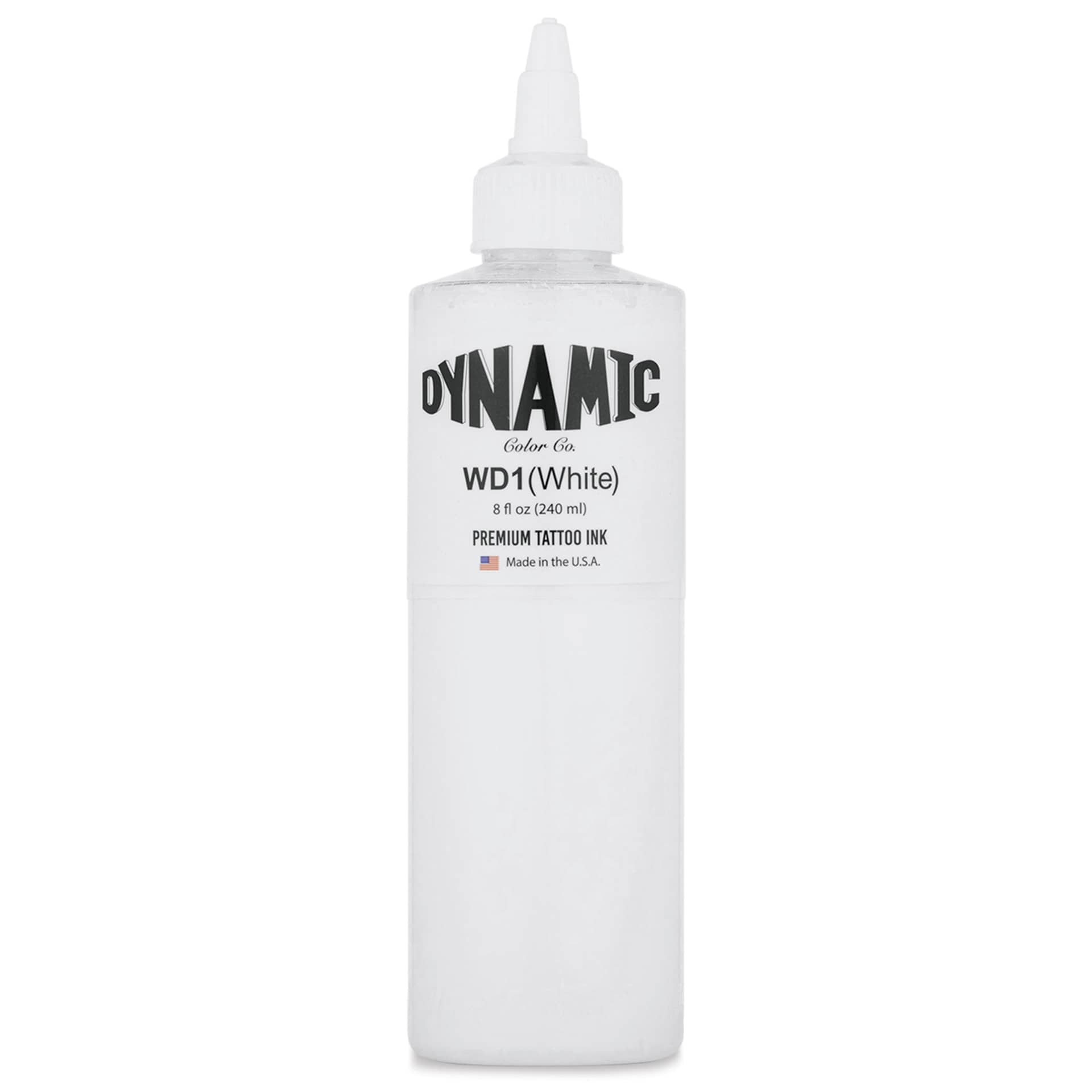 Dynamic Color Tattoo Ink - White, 8 oz bottle