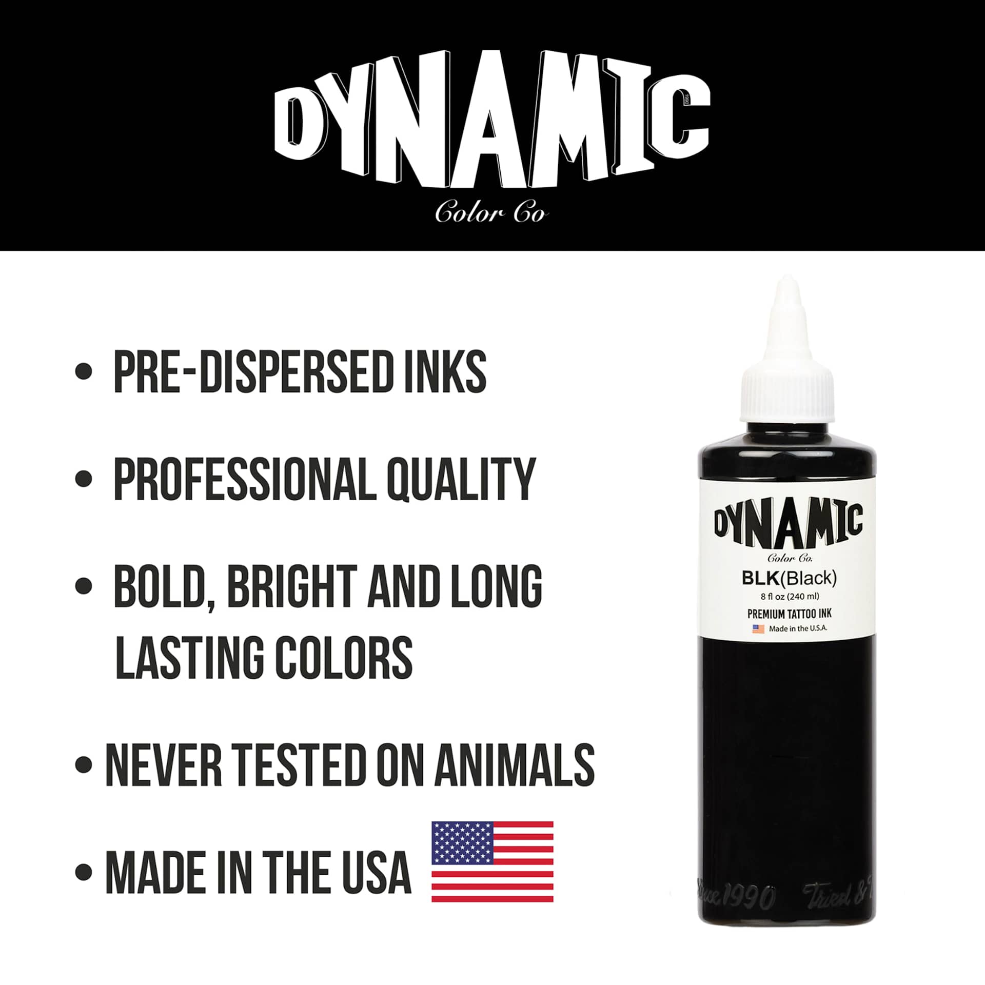 Pre-dispersed Inks, Professional Quality, Bold, Bright and Long Lasting Colors, Never Tested On Animals, Made In The USA