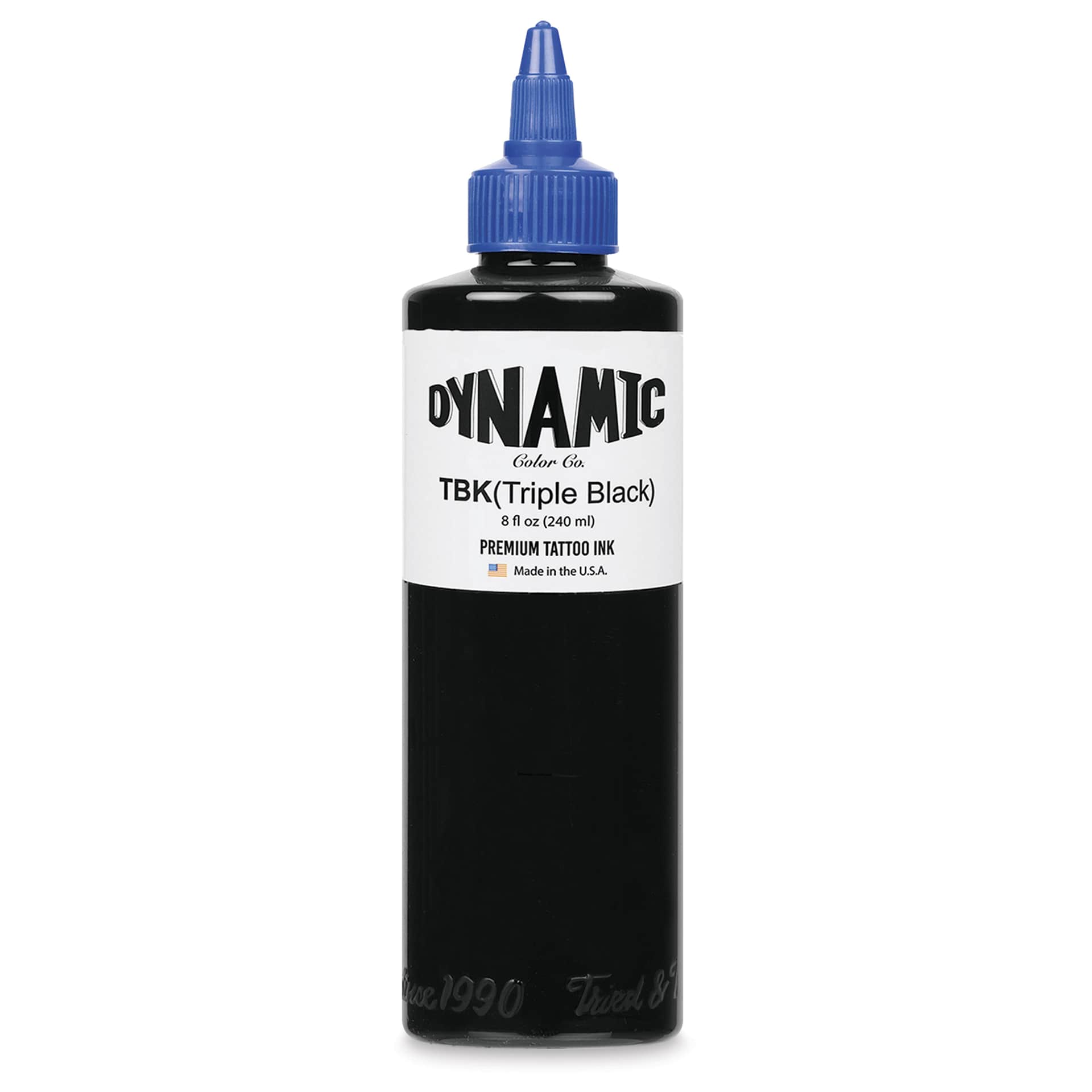 Dynamic Color Tattoo Ink - Triple Black, 8 oz bottle