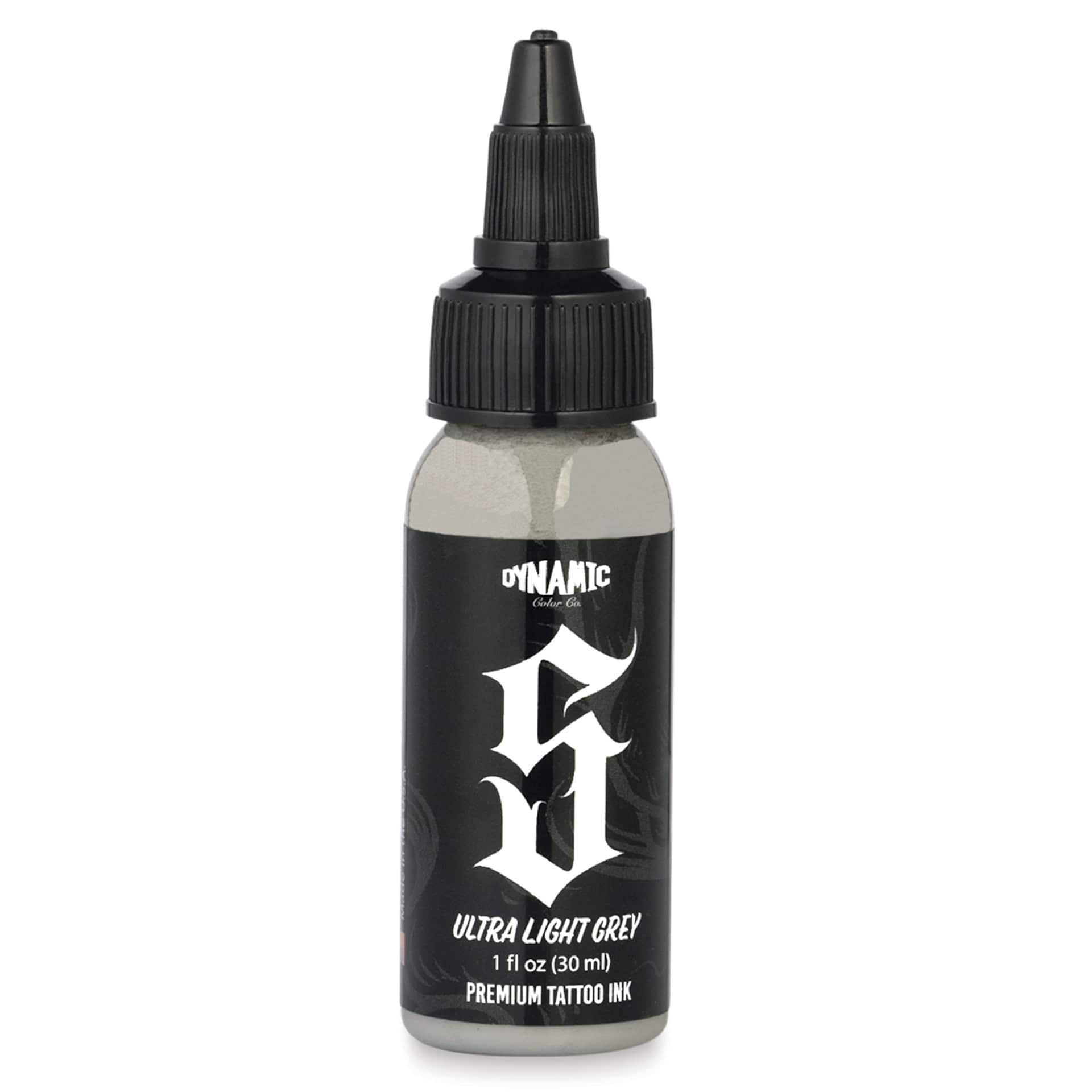 Dynamic Color Tattoo Ink - Ultra Light Grey, 1 oz bottle