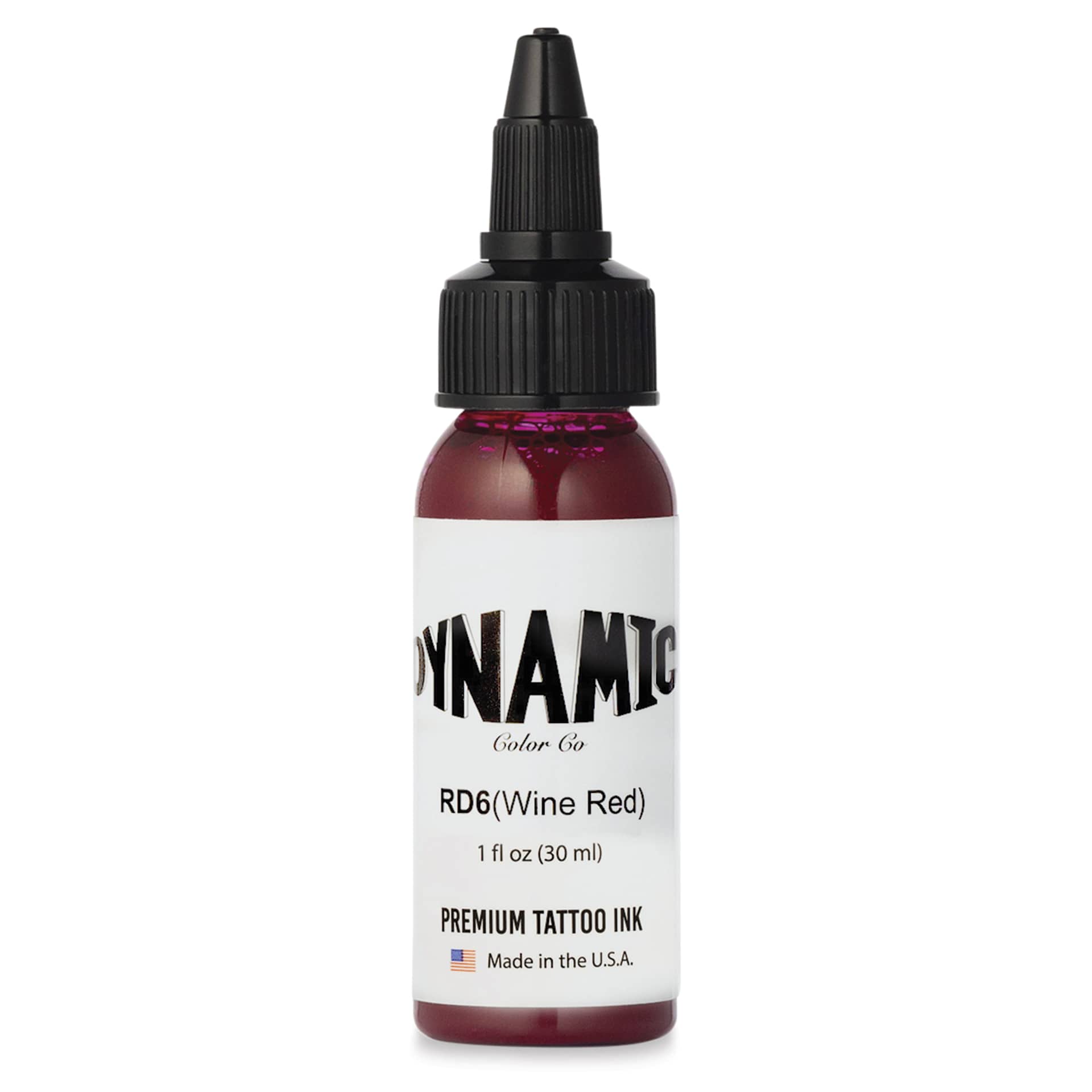 Dynamic Color Tattoo Ink - Wine Red, 1 oz bottle