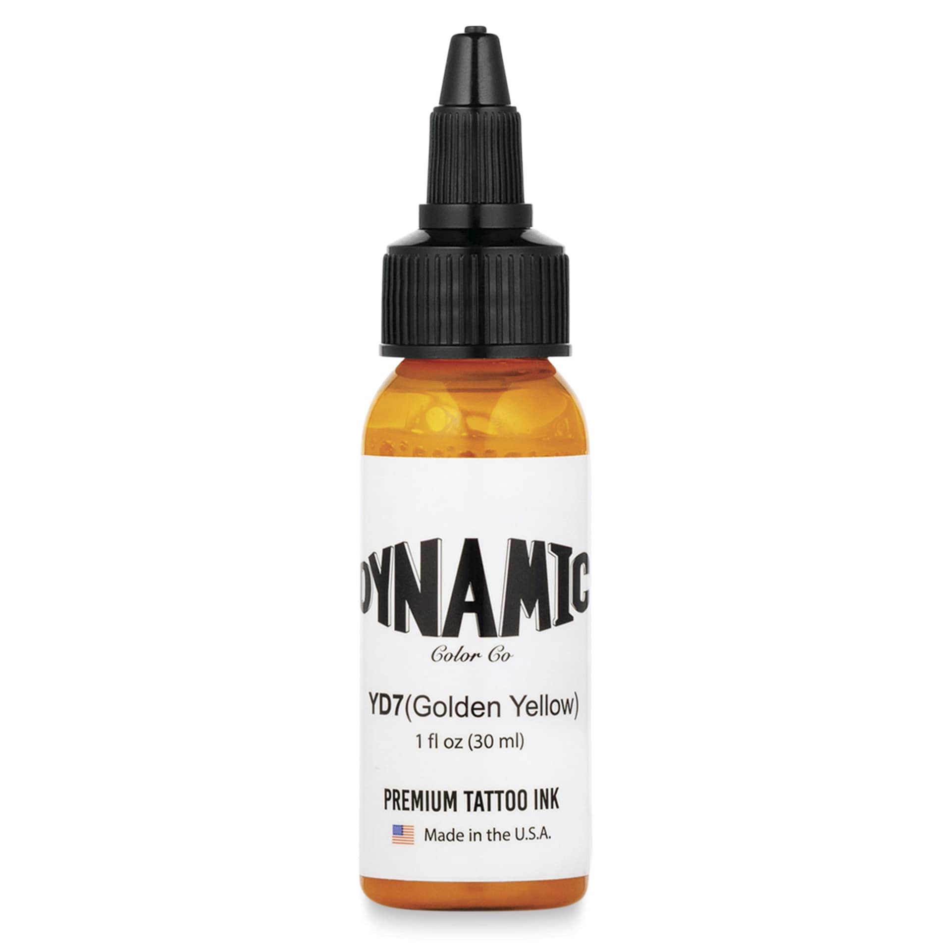 Dynamic Color Tattoo Ink - Golden Yellow, 1 oz bottle