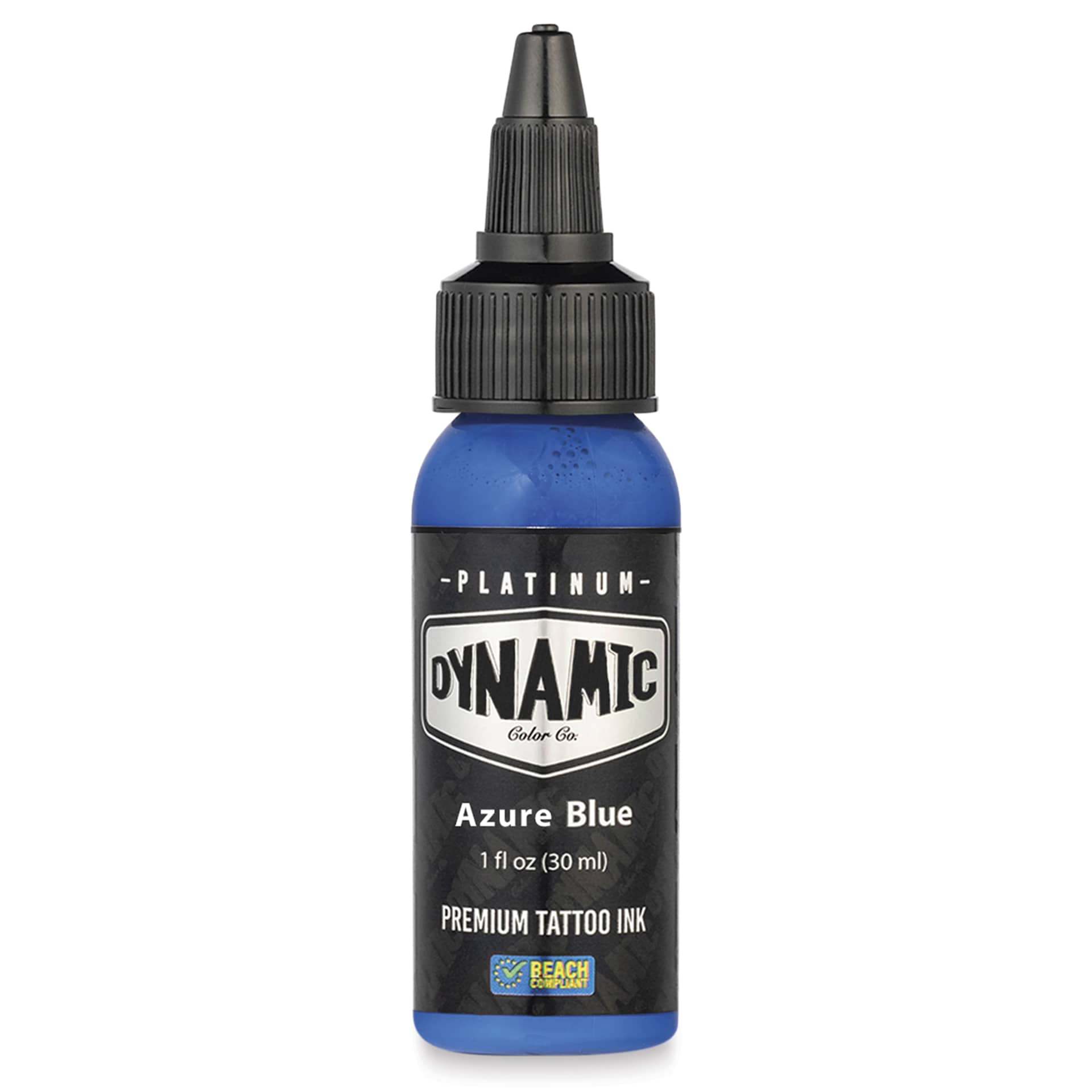 Dynamic Color Tattoo Ink - Azure Blue, 1 oz bottle