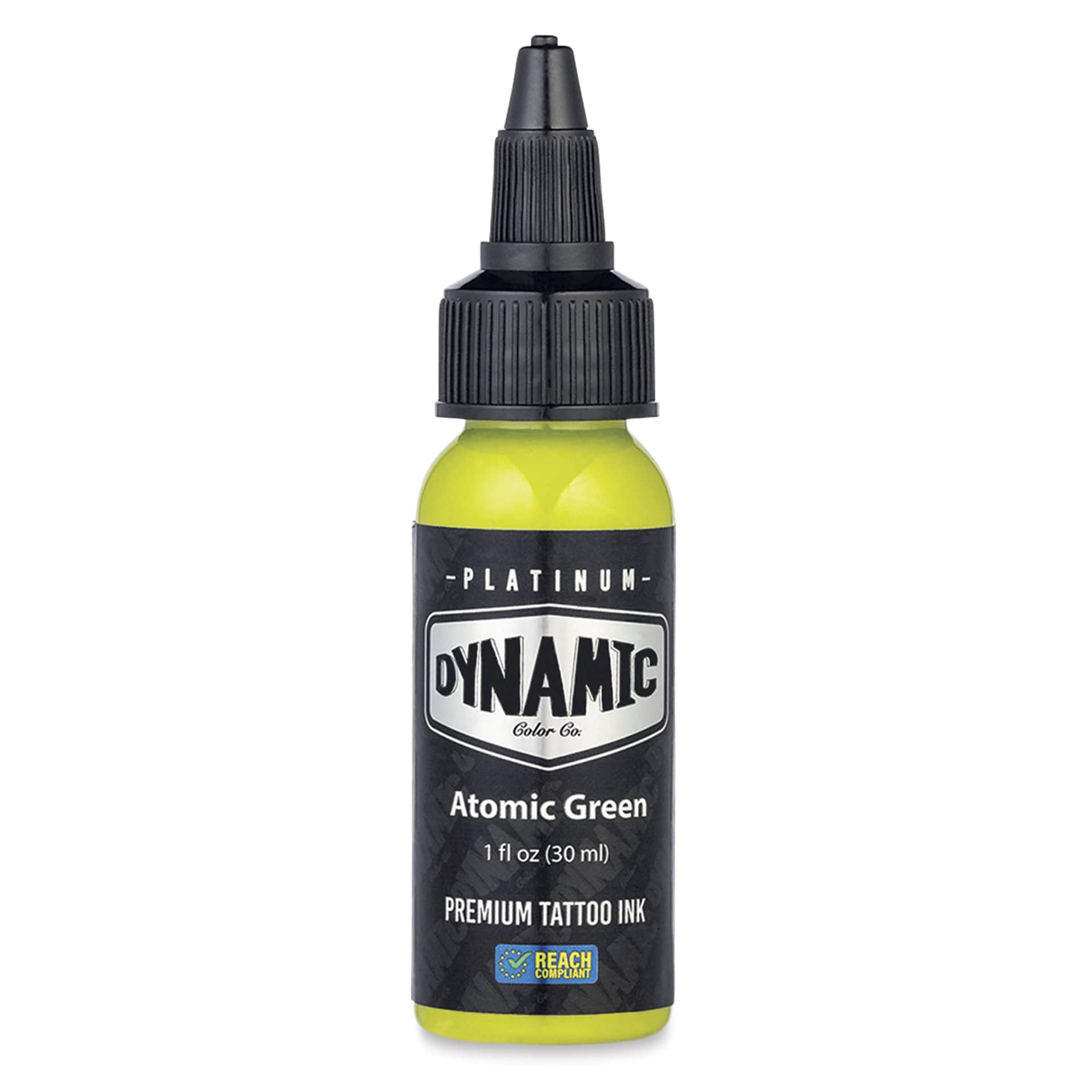 Dynamic Color Tattoo Ink - Atomic Green, 1 oz bottle