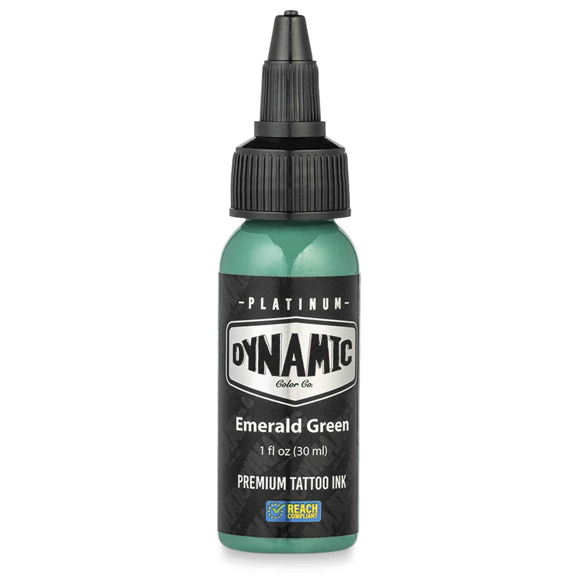 Dynamic Color Tattoo Ink - Emerald Green, 1 oz bottle