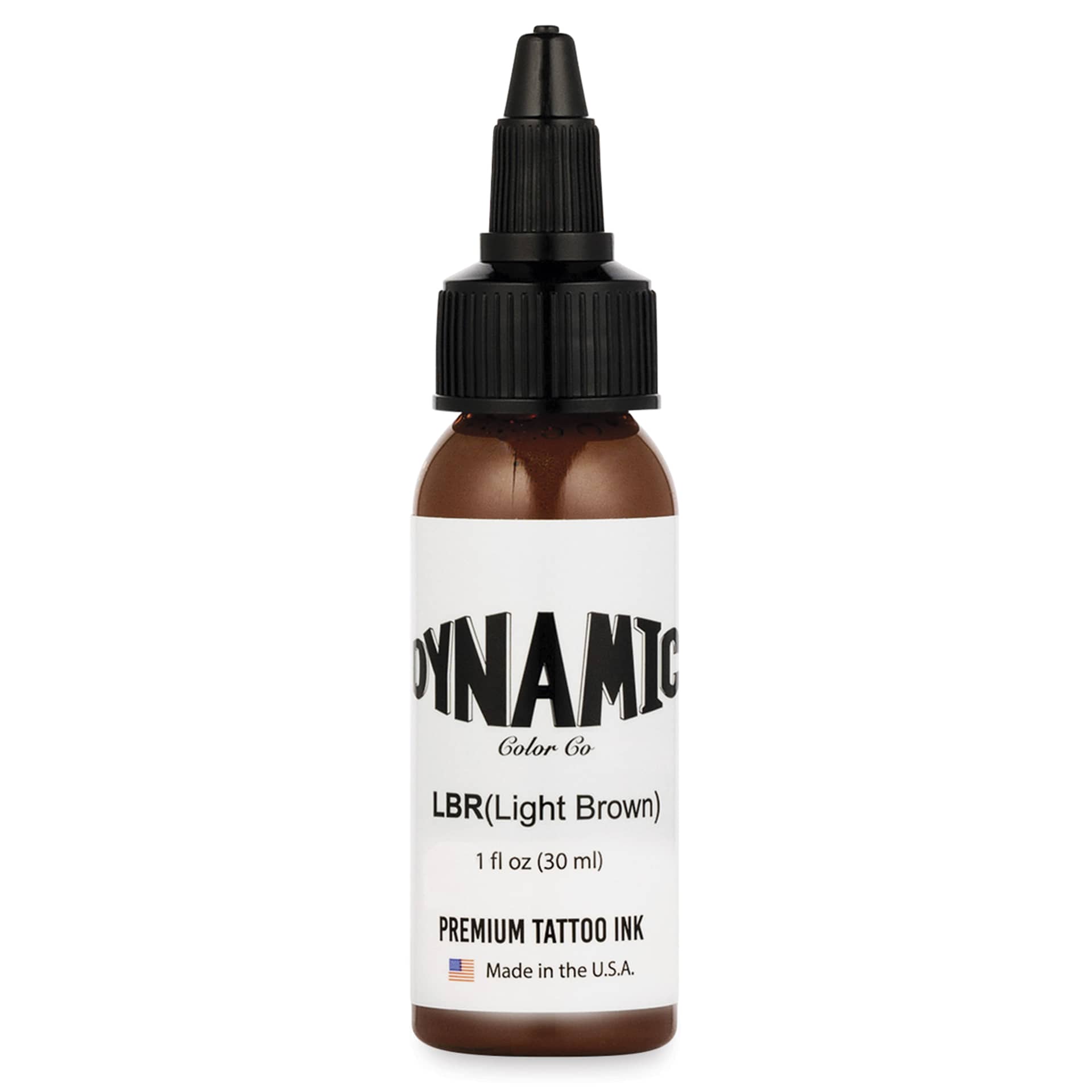 Dynamic Color Tattoo Ink - Light Brown, 1 oz bottle