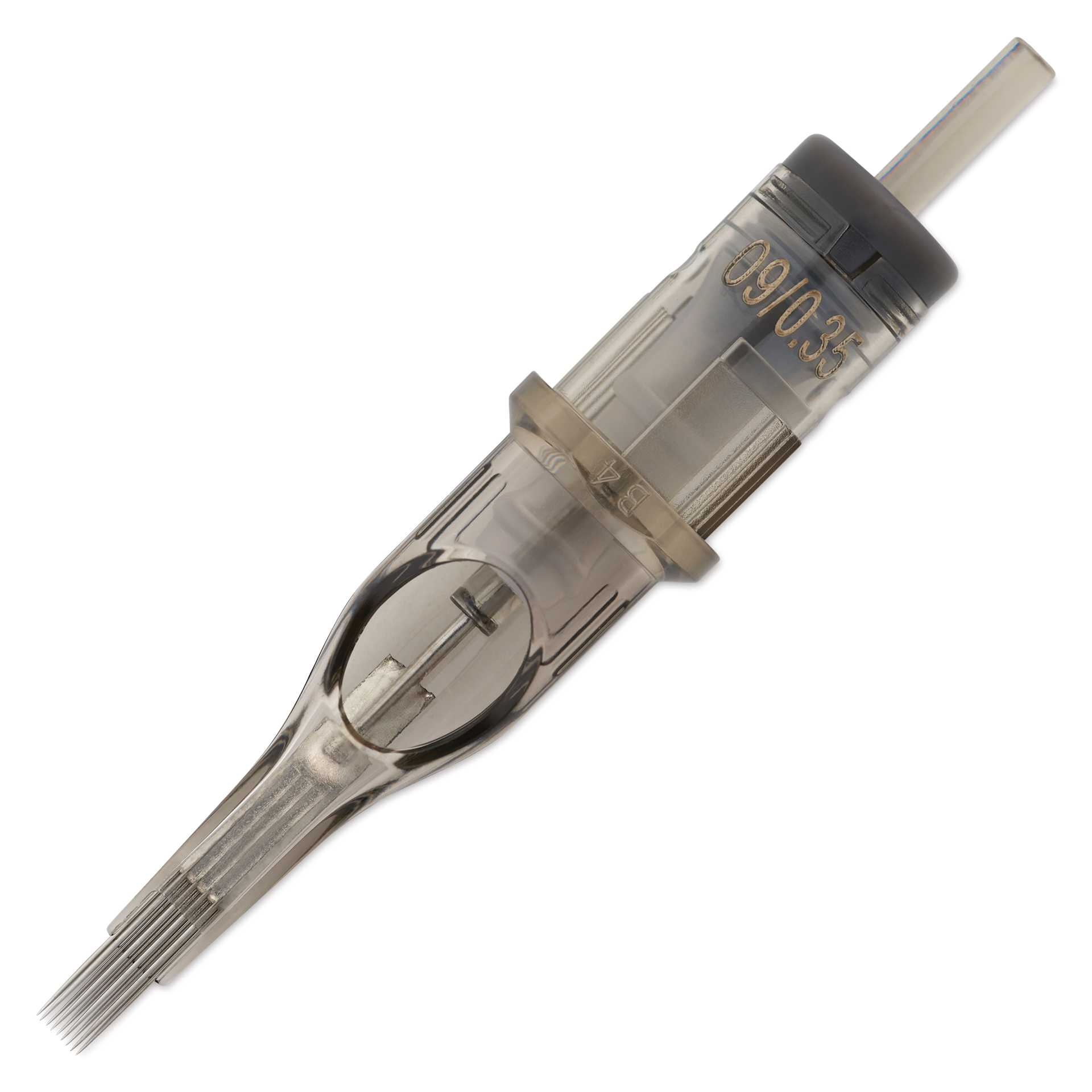 Peak Quartz Magnum Medium Taper Tattoo Needle Cartridges - #12, 9 Needles, Pkg of 20, single needle