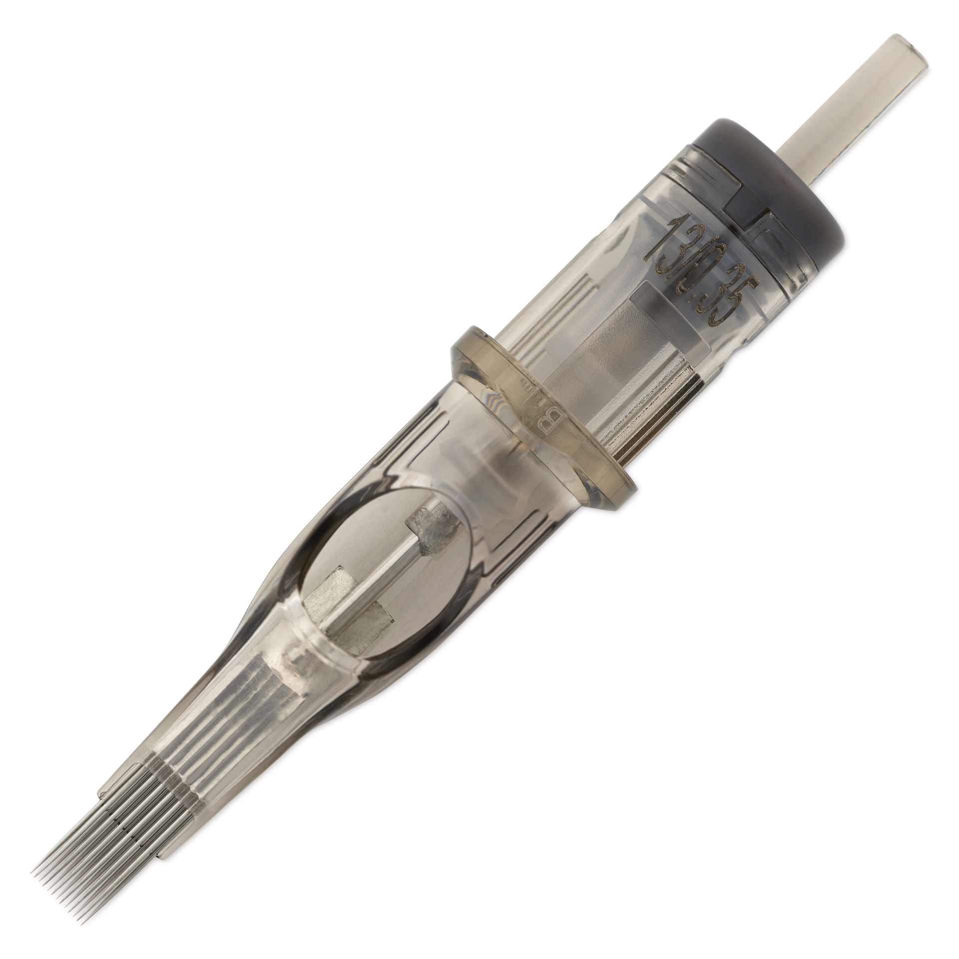 Peak Quartz Magnum Medium Taper Tattoo Needle Cartridges - #12, 13 Needles, Pkg of 20, single needle
