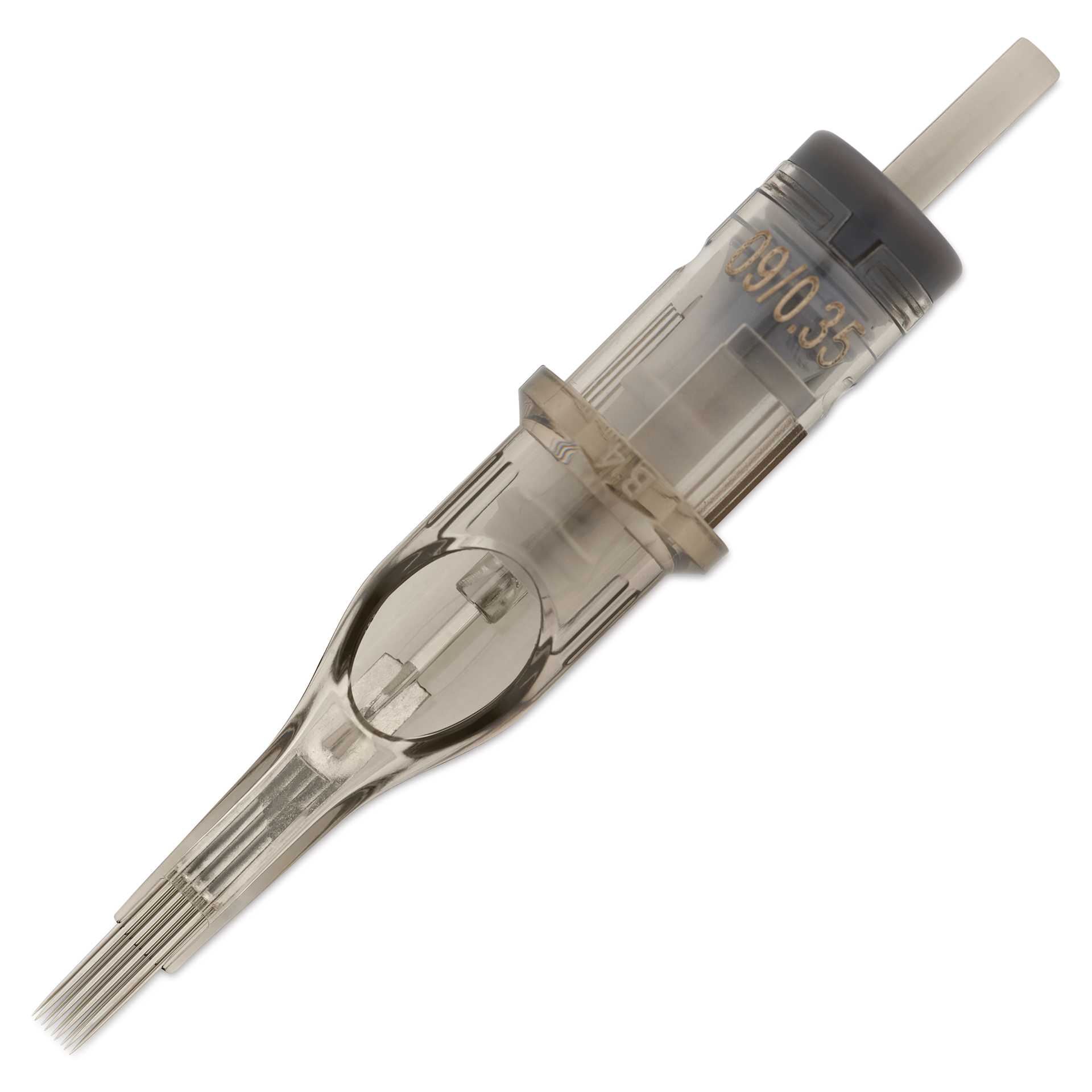 Peak Quartz Magnum Long Taper Tattoo Needle Cartridges - #12, 9 Needles, Pkg of 20, single needle