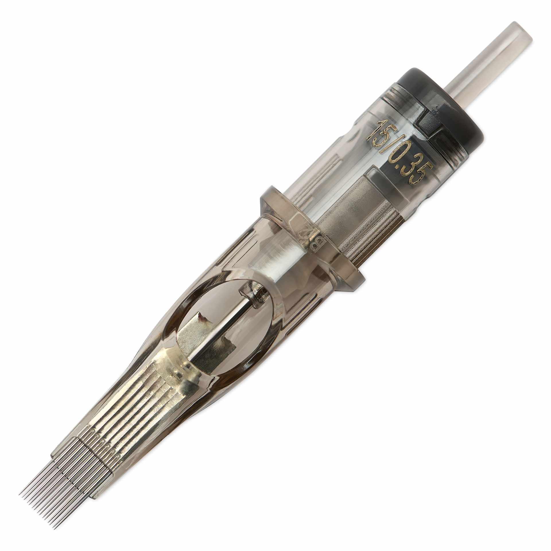 Peak Quartz Magnum Long Taper Tattoo Needle Cartridges - #12, 15 Needles, Pkg of 20, single needle