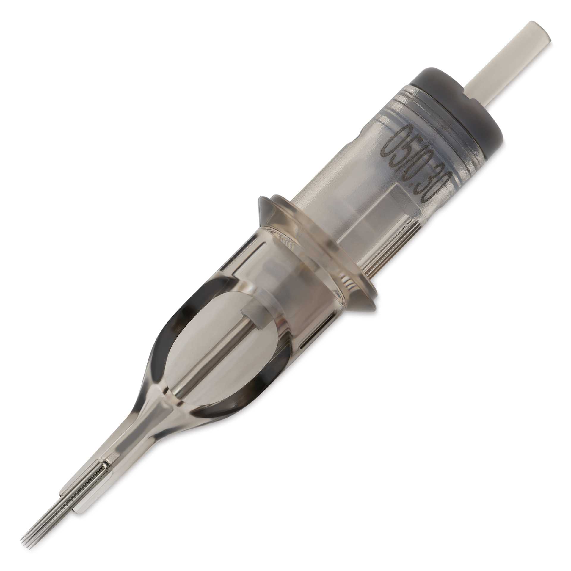 Peak Quartz Curved Magnum Medium Taper Tattoo Needle Cartridges - #10, 5 Needles, Pkg of 20, single needle