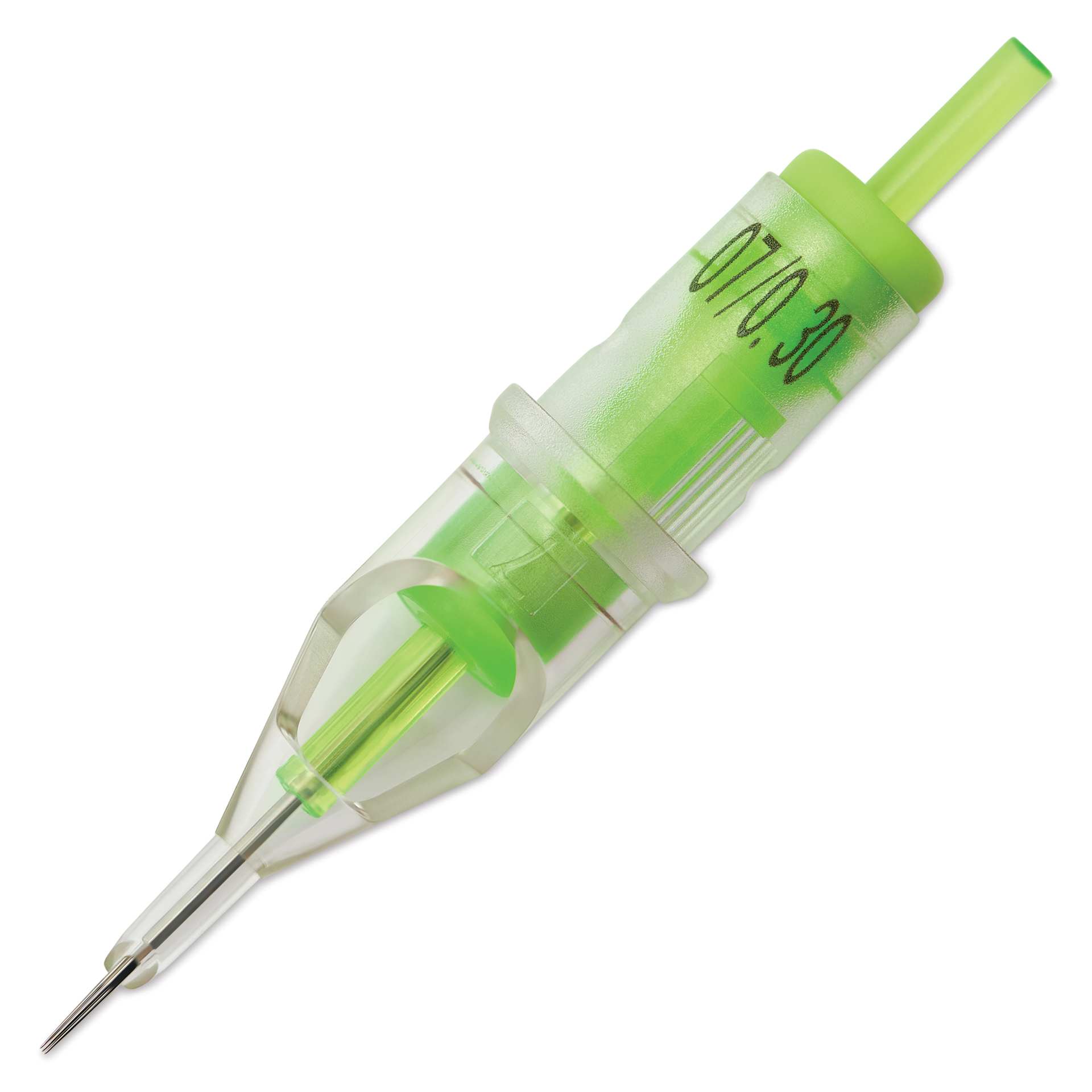 Peak Stellar Round Liner Long Taper Tattoo Needle Cartridges - #10, 7 Needles, Pkg of 20, single needle