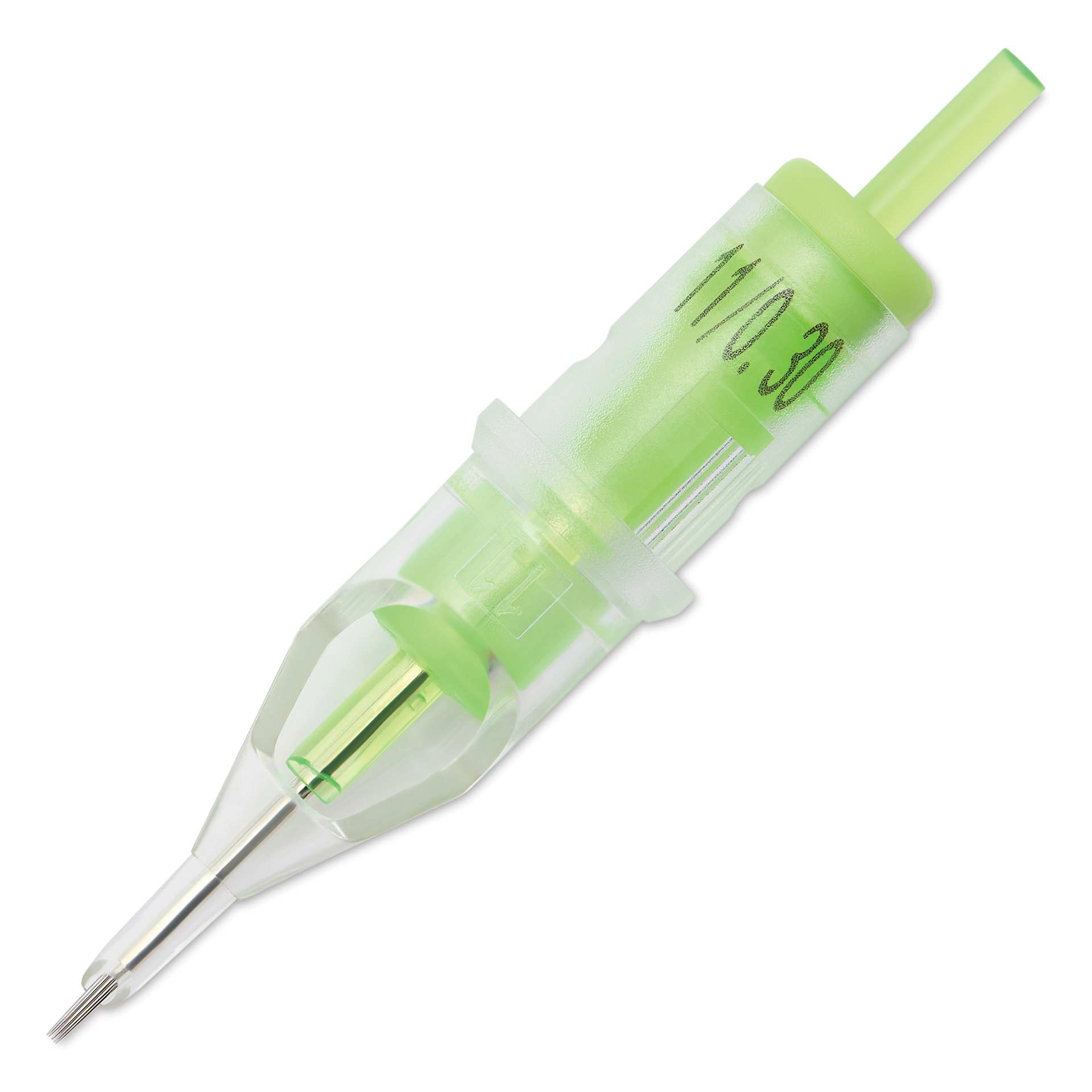 Peak Stellar Round Liner Long Taper Tattoo Needle Cartridges - #10, 11 Needles, Pkg of 20, single needle