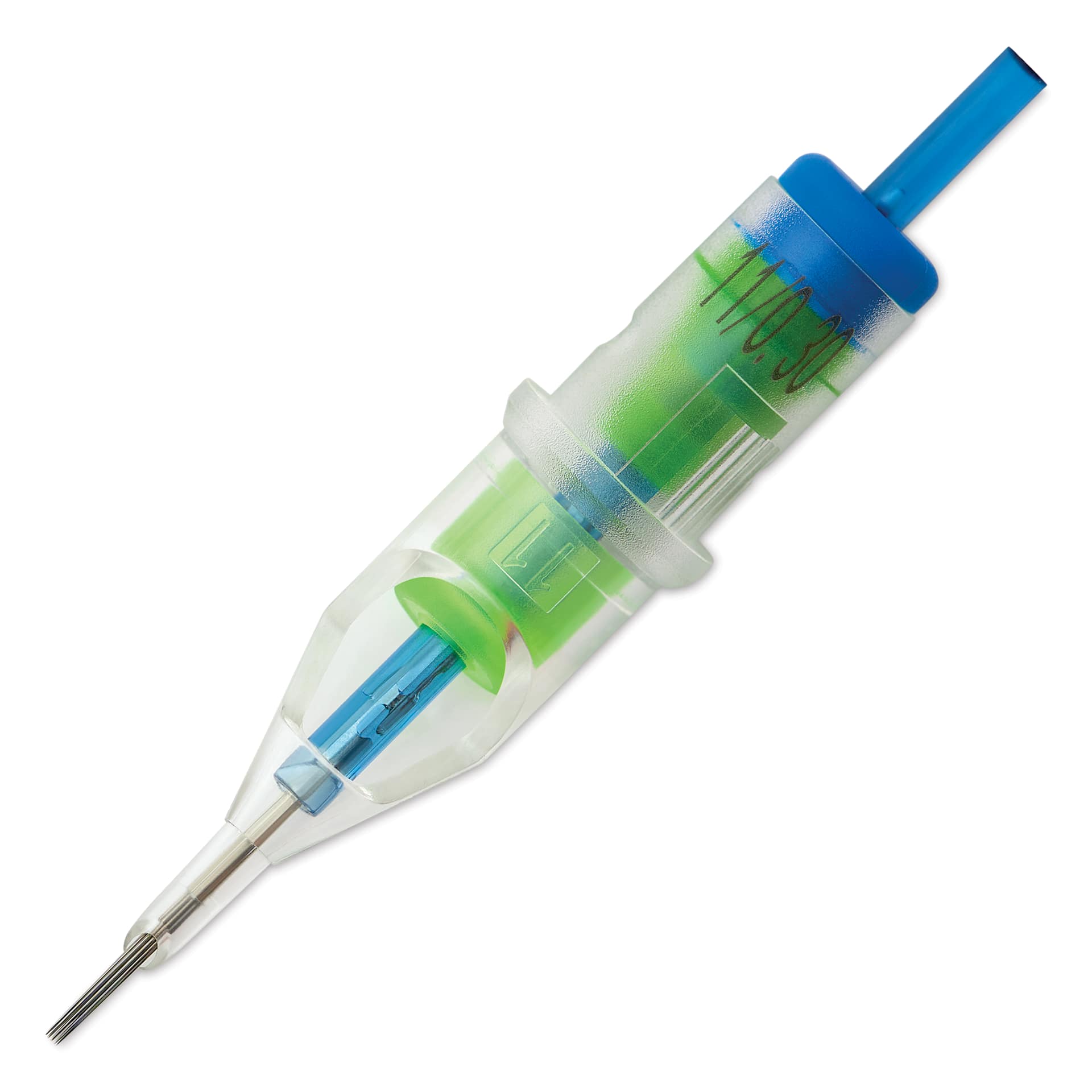 Peak Stellar Round Shader Extra Long Taper Tattoo Needle Cartridges - #10, 11 Needles, Pkg of 20, single needle