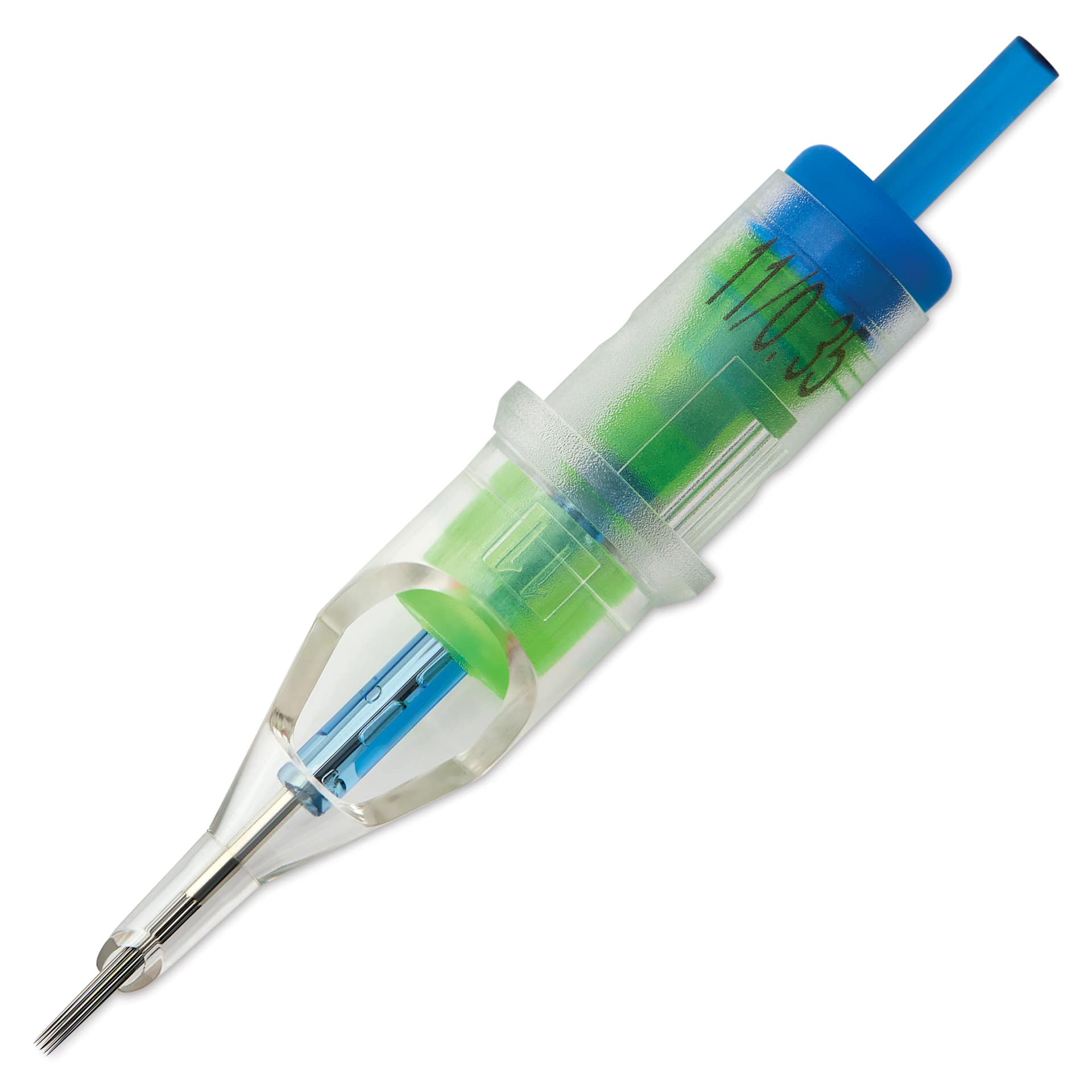 Peak Stellar Round Shader Extra Long Taper Tattoo Needle Cartridges - #12, 11 Needles, Pkg of 20, single needle