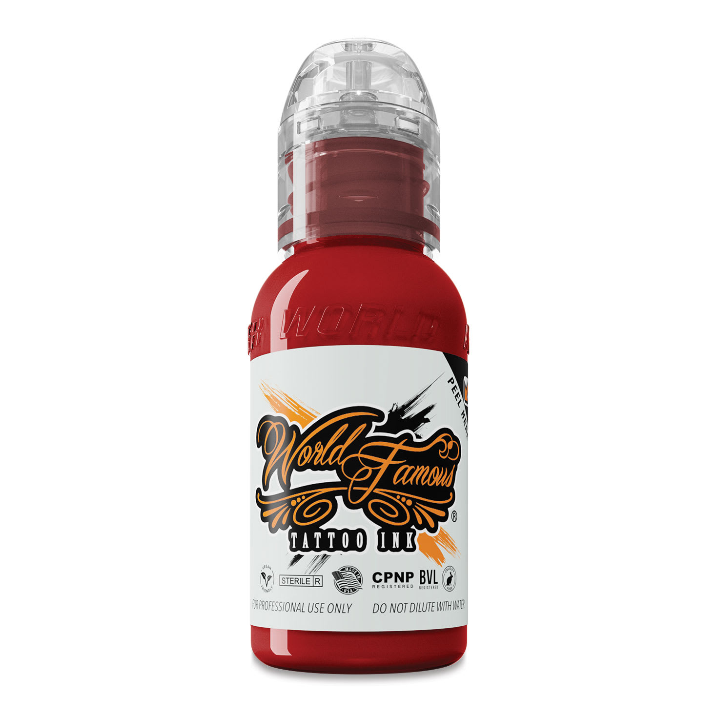 World Famous Tattoo Ink - Big Apple Red, 1 oz bottle