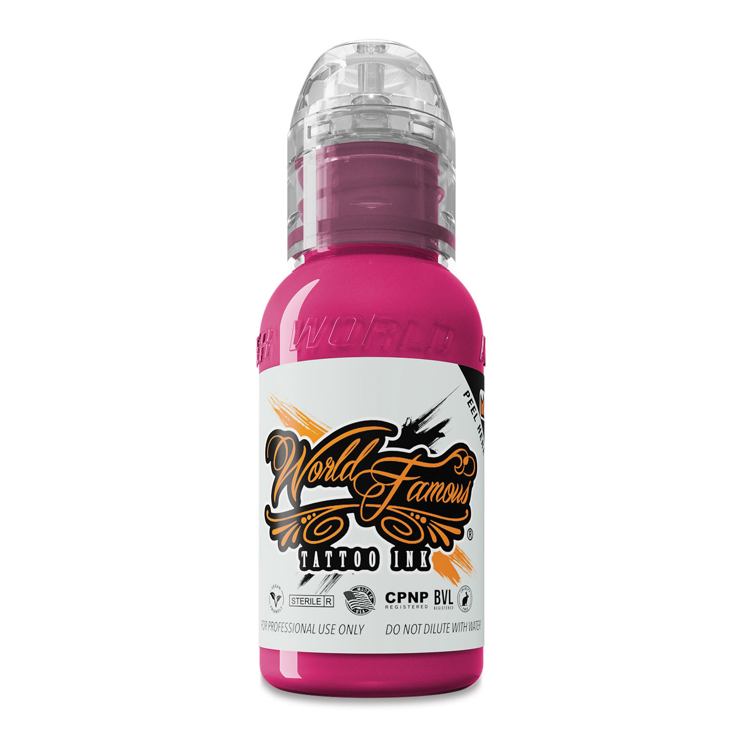 World Famous Tattoo Ink - Strawberry, 1 oz bottle
