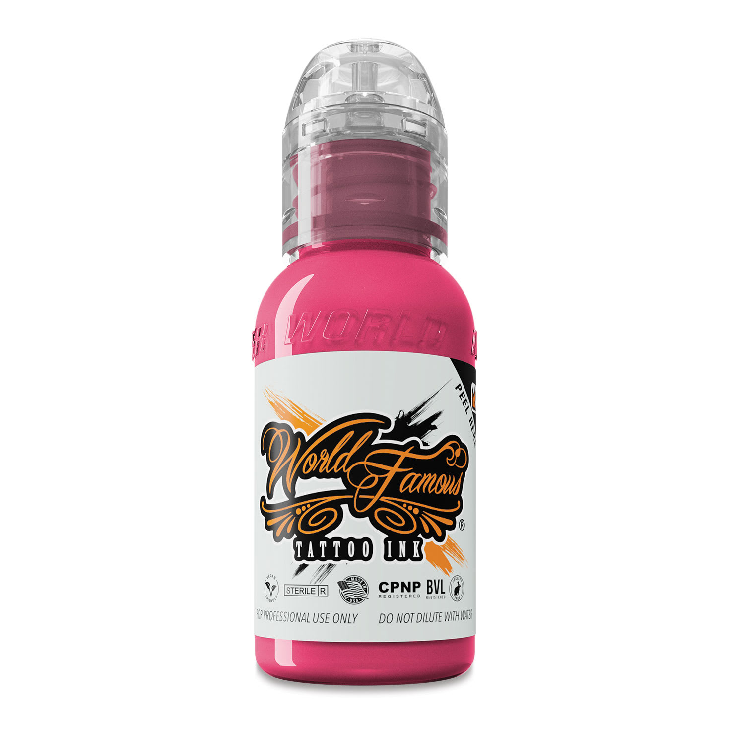 World Famous Tattoo Ink - Bali Pink, 1 oz bottle