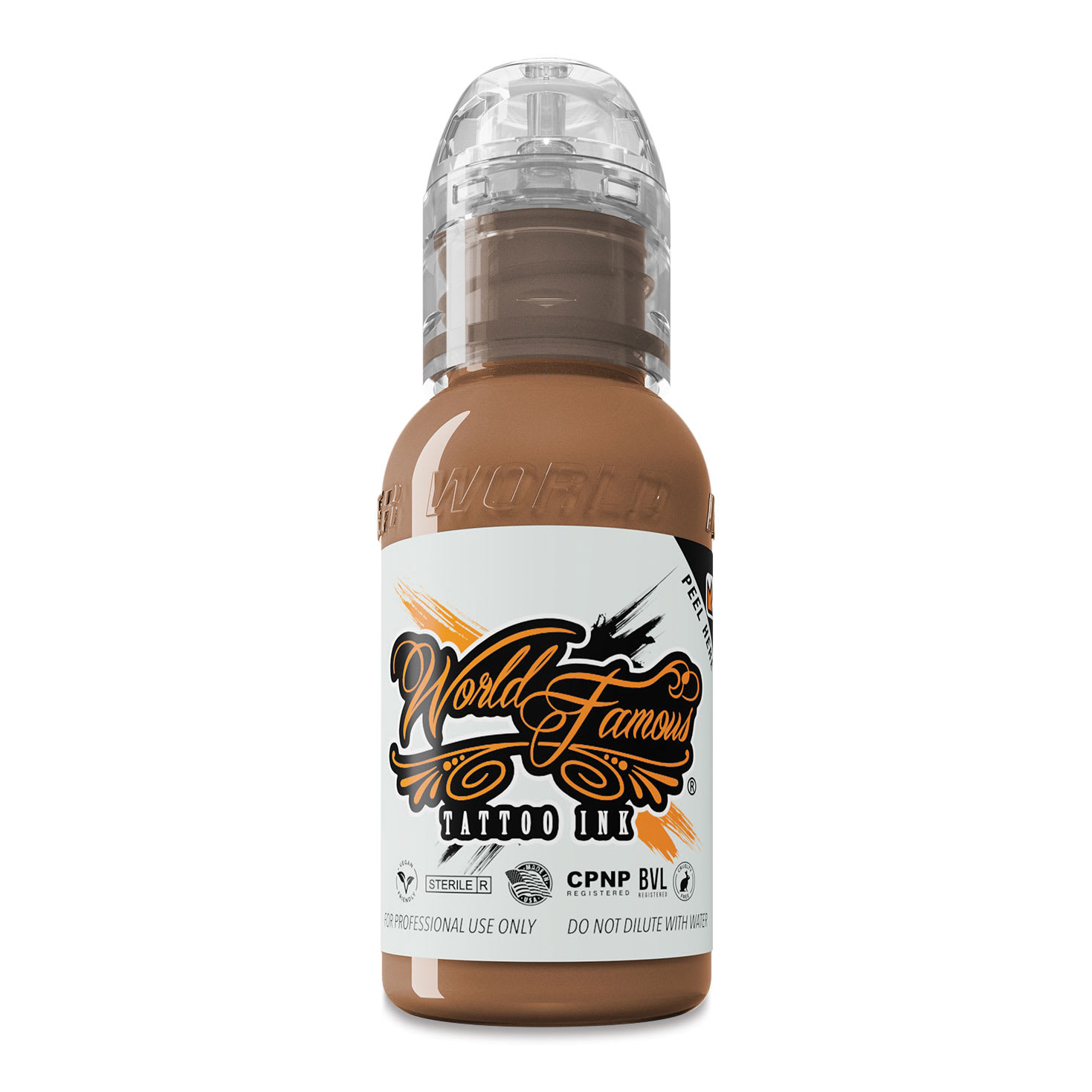 World Famous Tattoo Ink - Tan Mink, 1 oz bottle