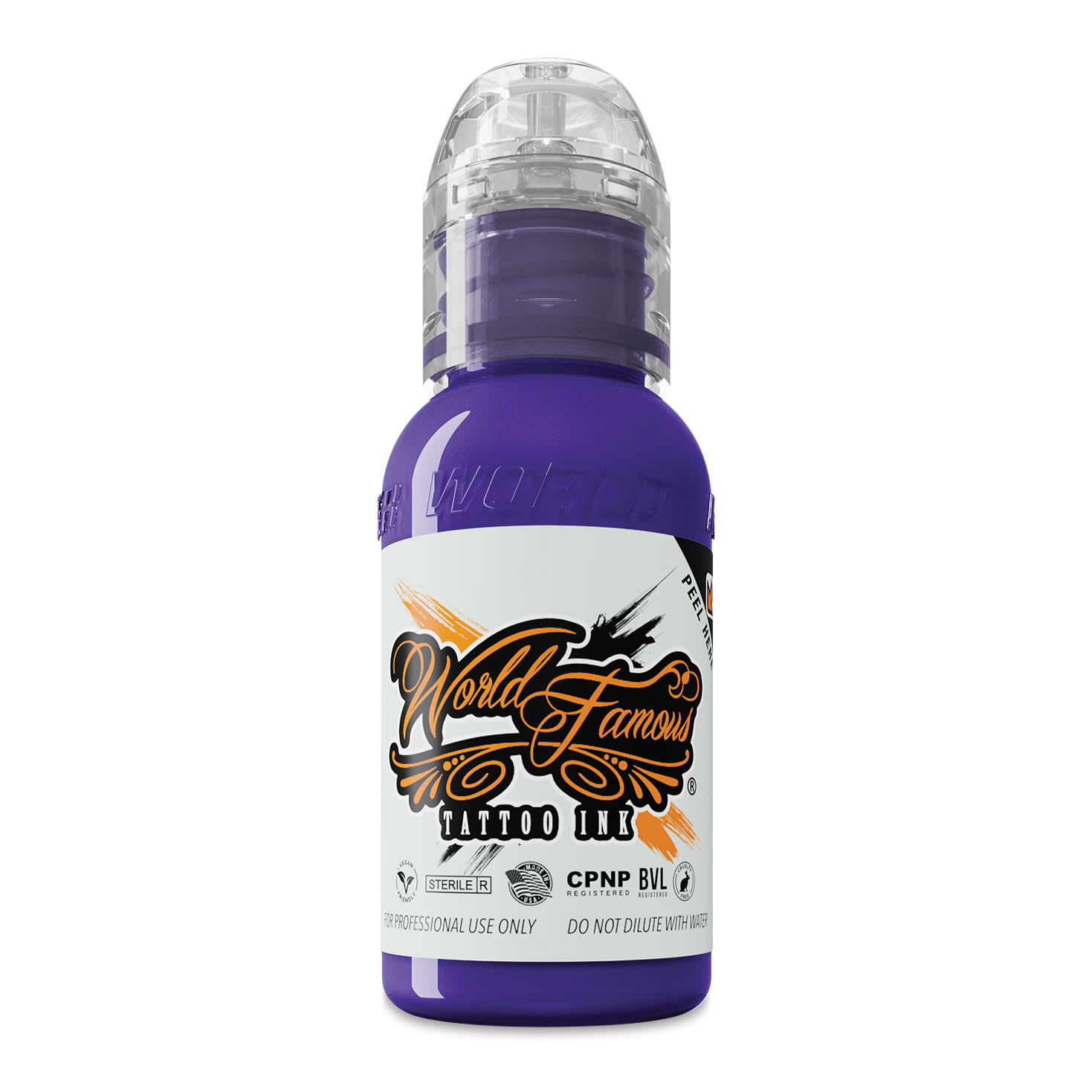 World Famous Tattoo Ink - Purple Heart, 1 oz bottle