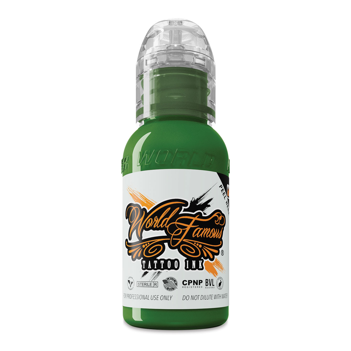 World Famous Tattoo Ink - Everglades Green, 1 oz bottle