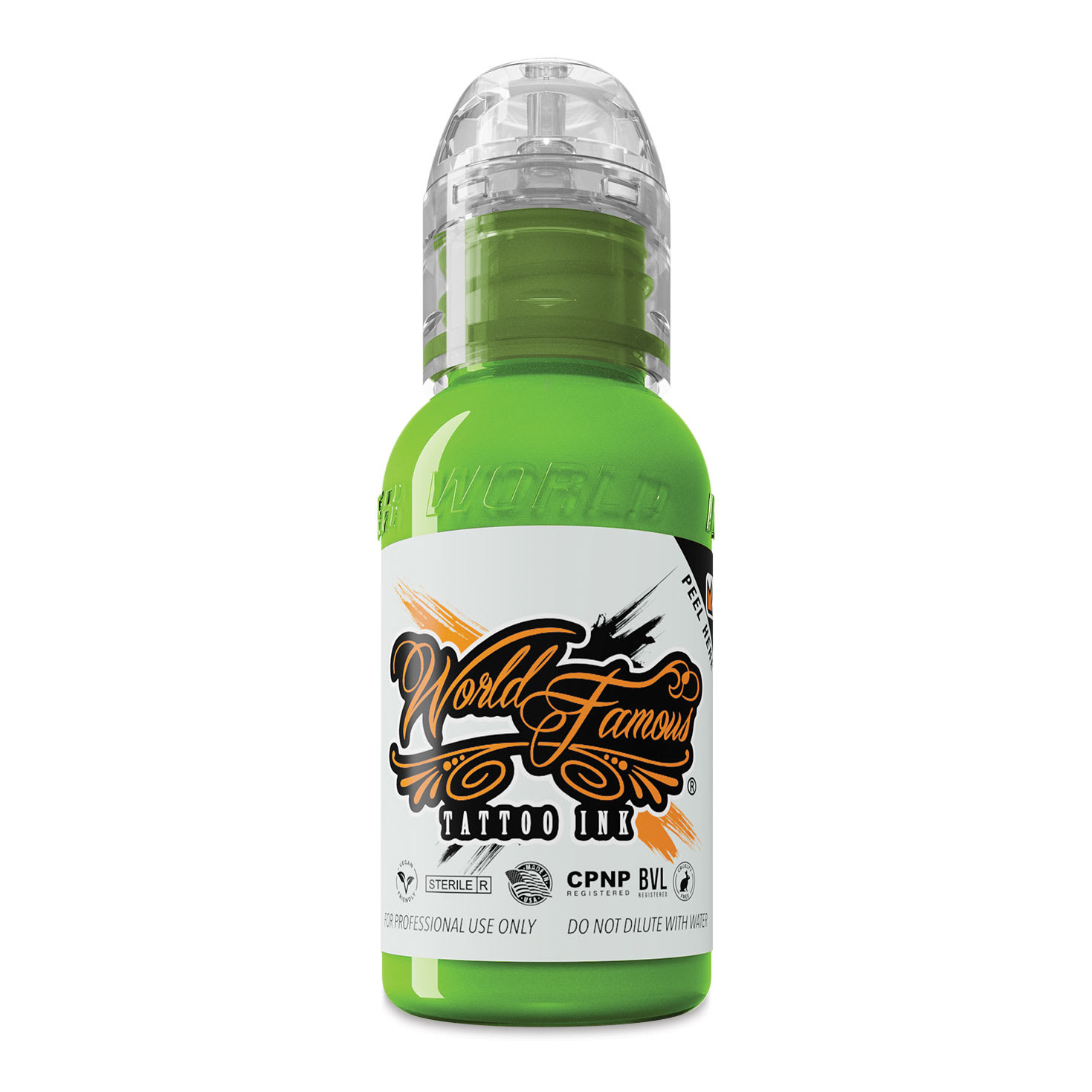 World Famous Tattoo Ink - Northern Lights Green, 1 oz bottle