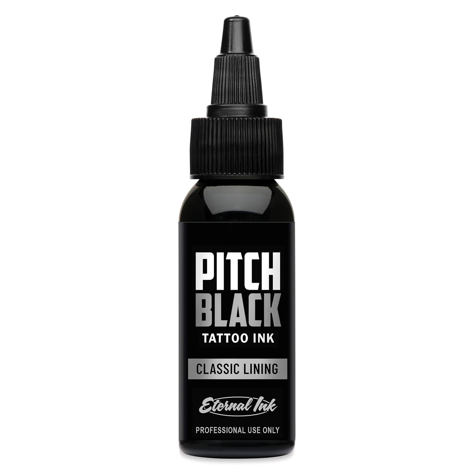 Eternal Ink Pitch Black Classic Lining Tattoo Ink - 1 oz bottle