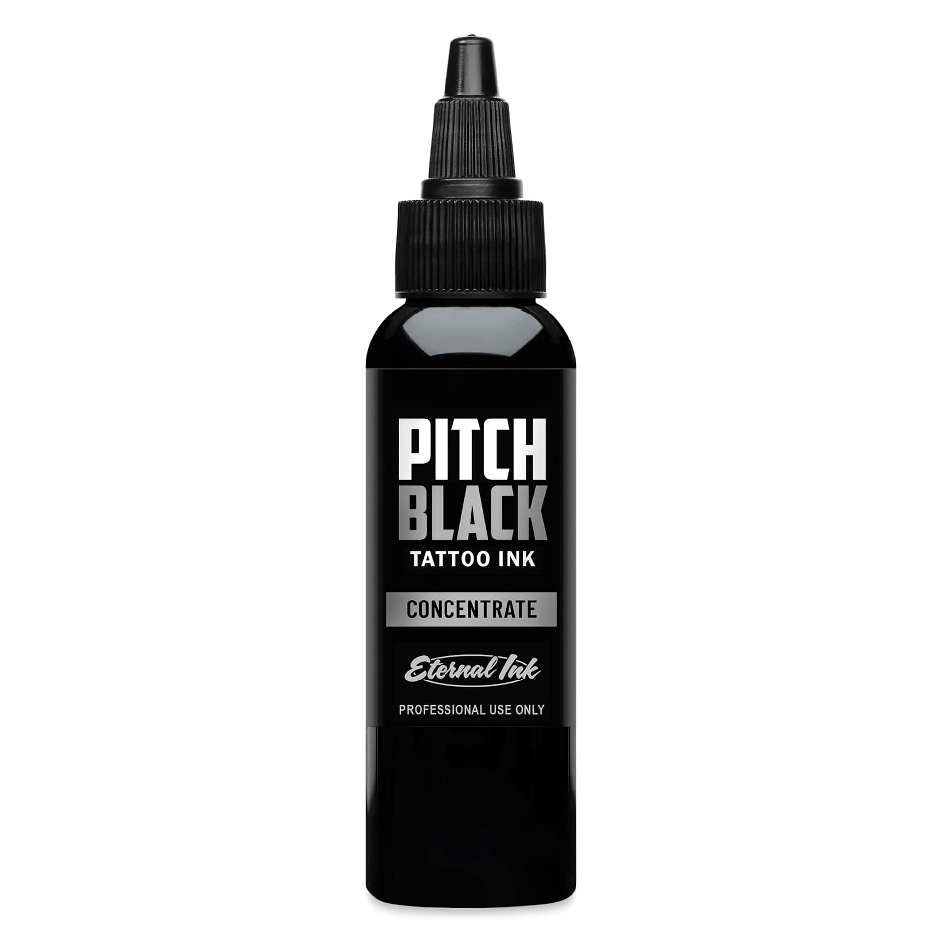 Eternal Ink Pitch Black Concentrate Tattoo Ink - 2 oz bottle