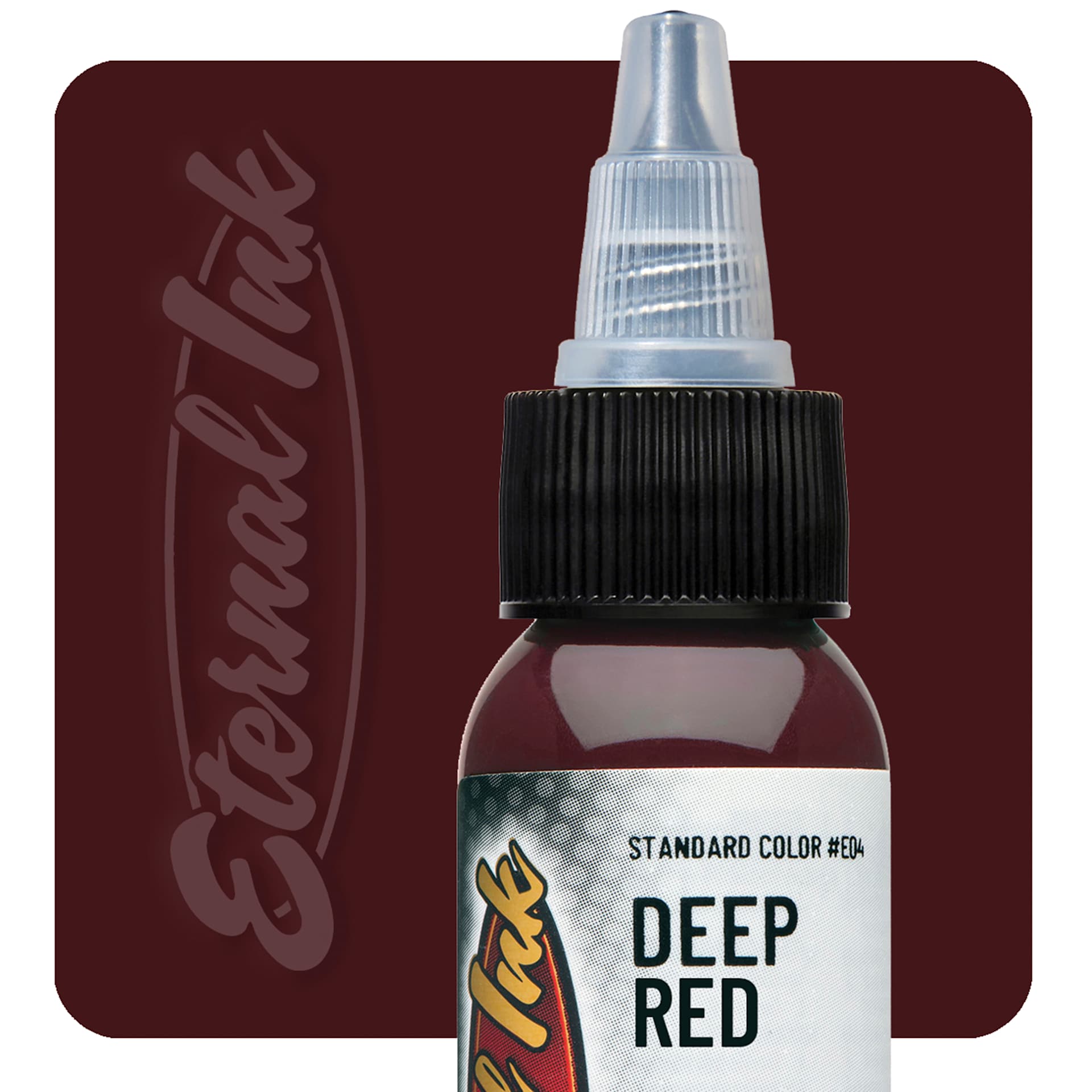 Eternal Ink Tattoo Ink - Deep Red, 1 oz bottle