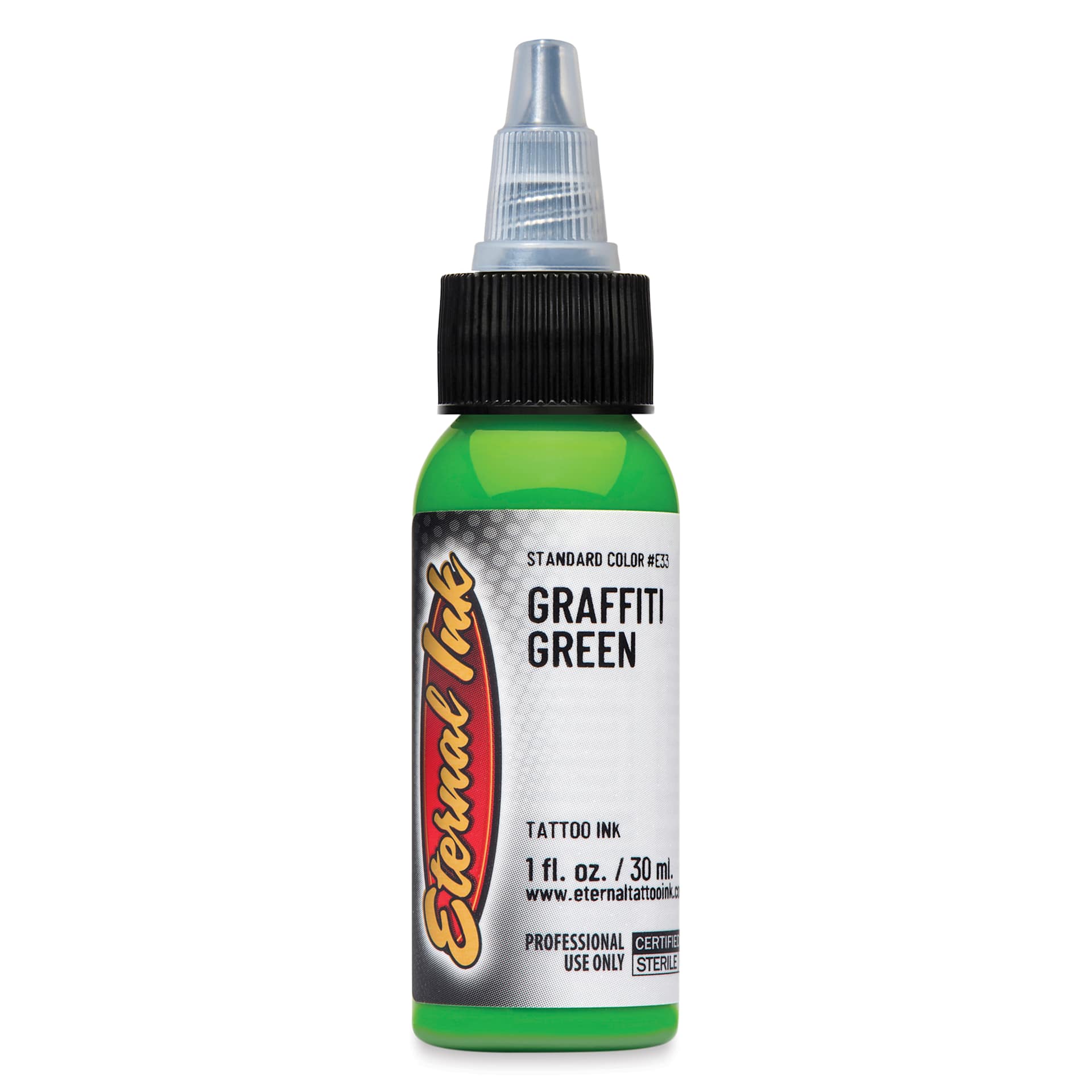 Eternal Ink Tattoo Ink - Graffiti Green, 1 oz bottle