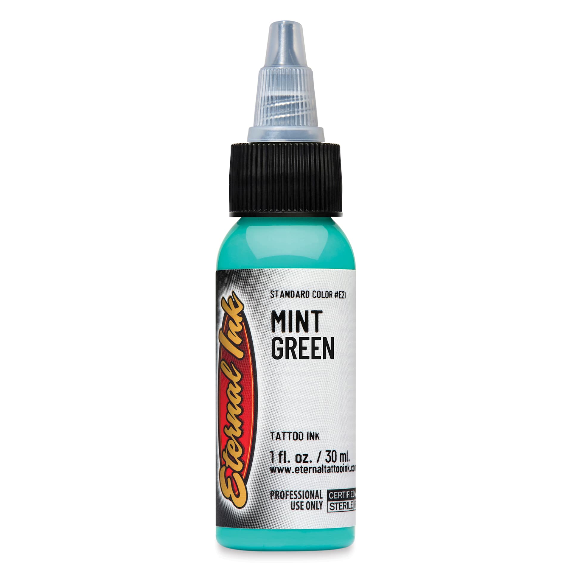 Eternal Ink Tattoo Ink - Mint Green, 1 oz bottle