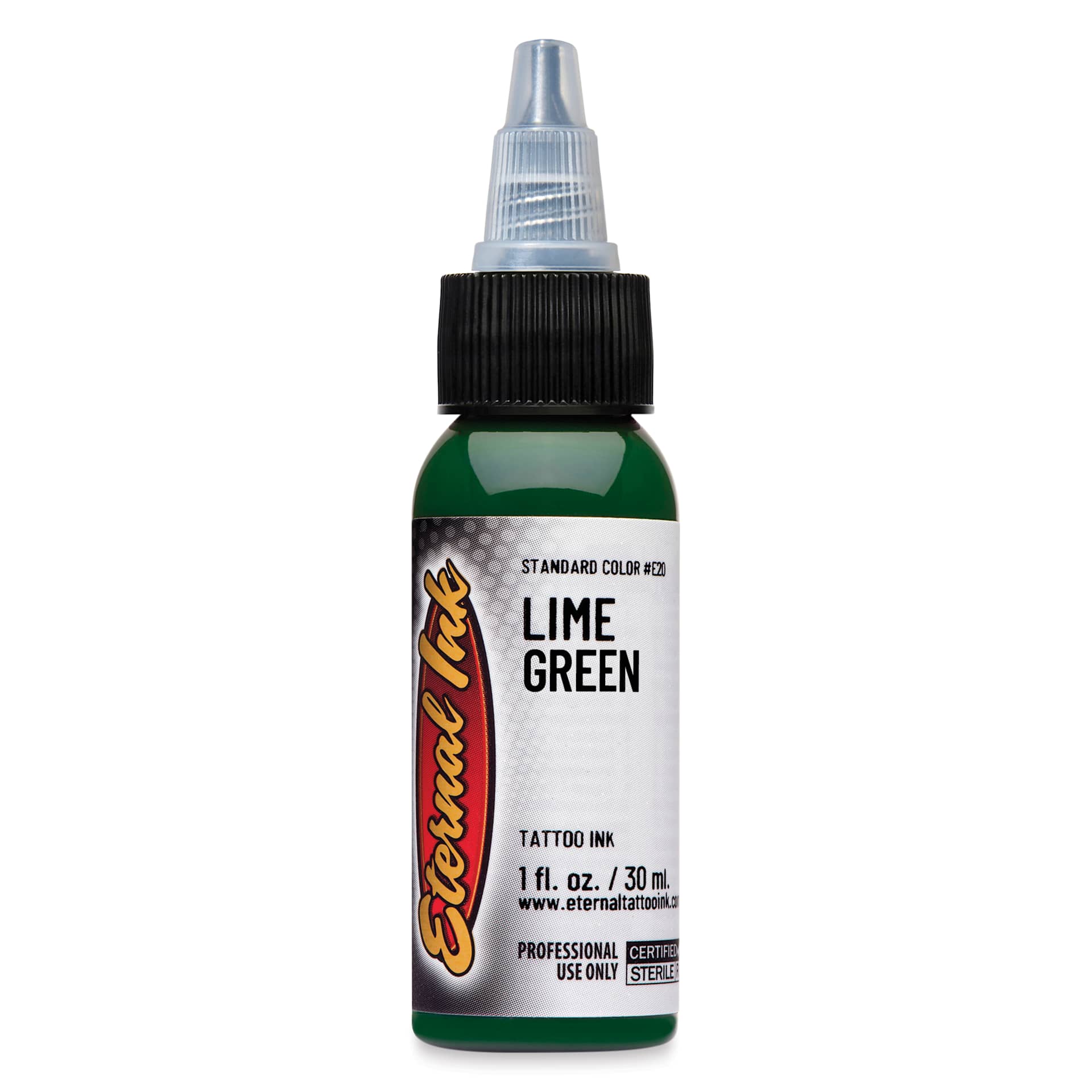 Eternal Ink Tattoo Ink - Lime Green, 1 oz bottle