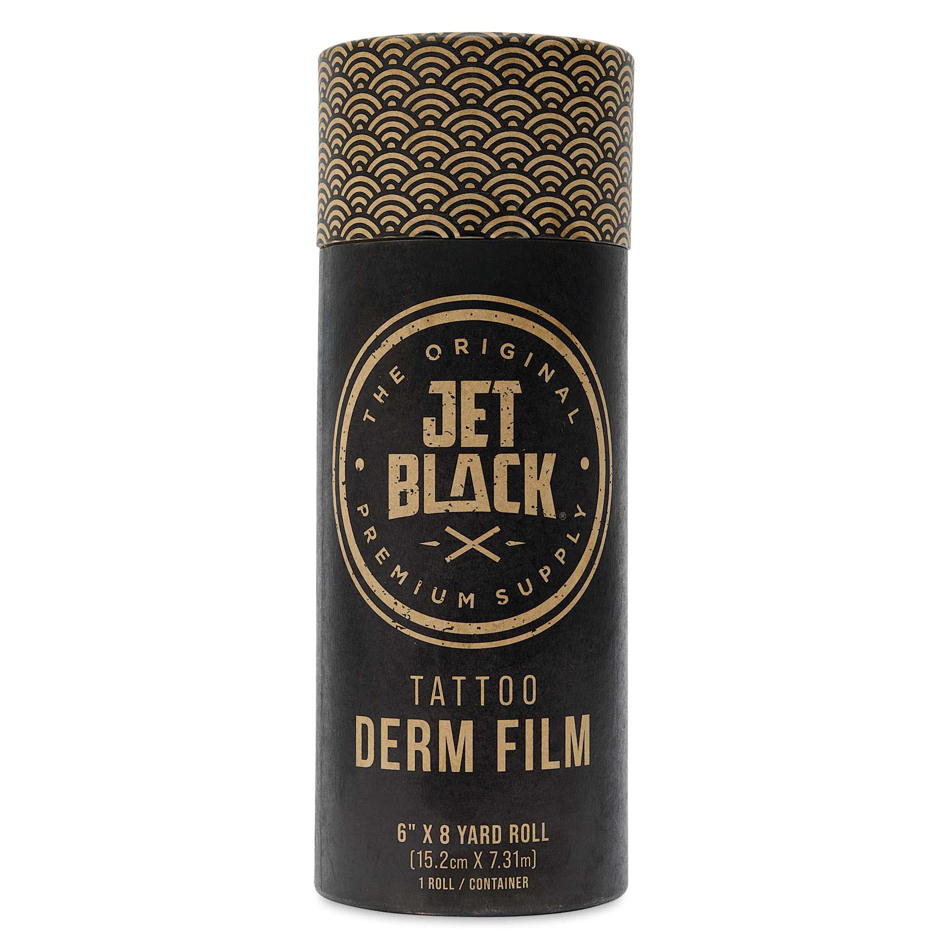 Tatsoul Jet Black Derm Film - 6" x 8 yd Roll, front of packaging