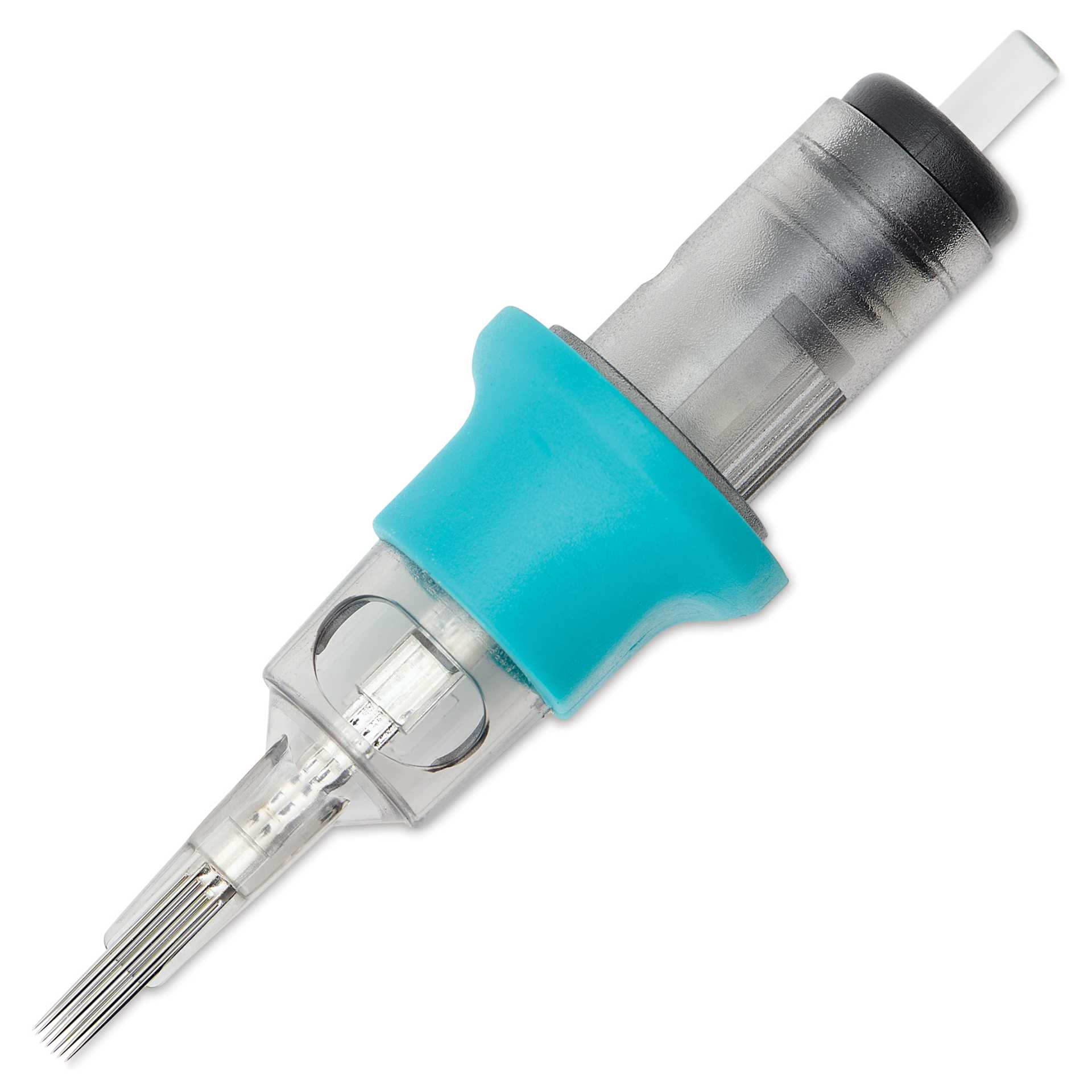 TatSoul Envy Gen 2 Standard Curved Magnum Long Taper Tattoo Needle Cartridge - #12, 7 Needles, Pkg of 10, out of packaging