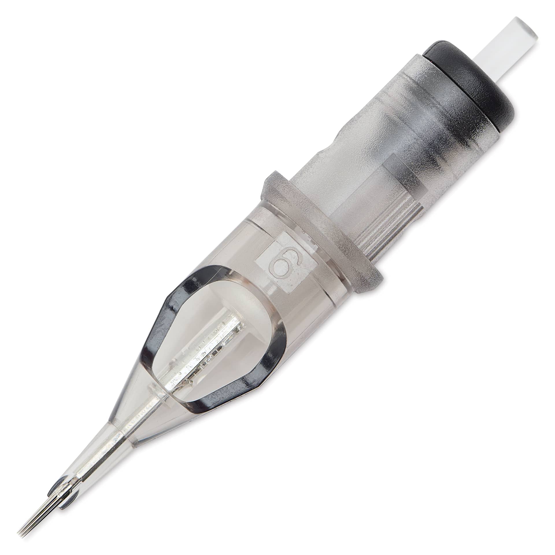TatSoul Envy Standard Round Liner Long Taper Tattoo Needle Cartridge - #12, 9 Needles, Pkg of 10, needle out of packaging